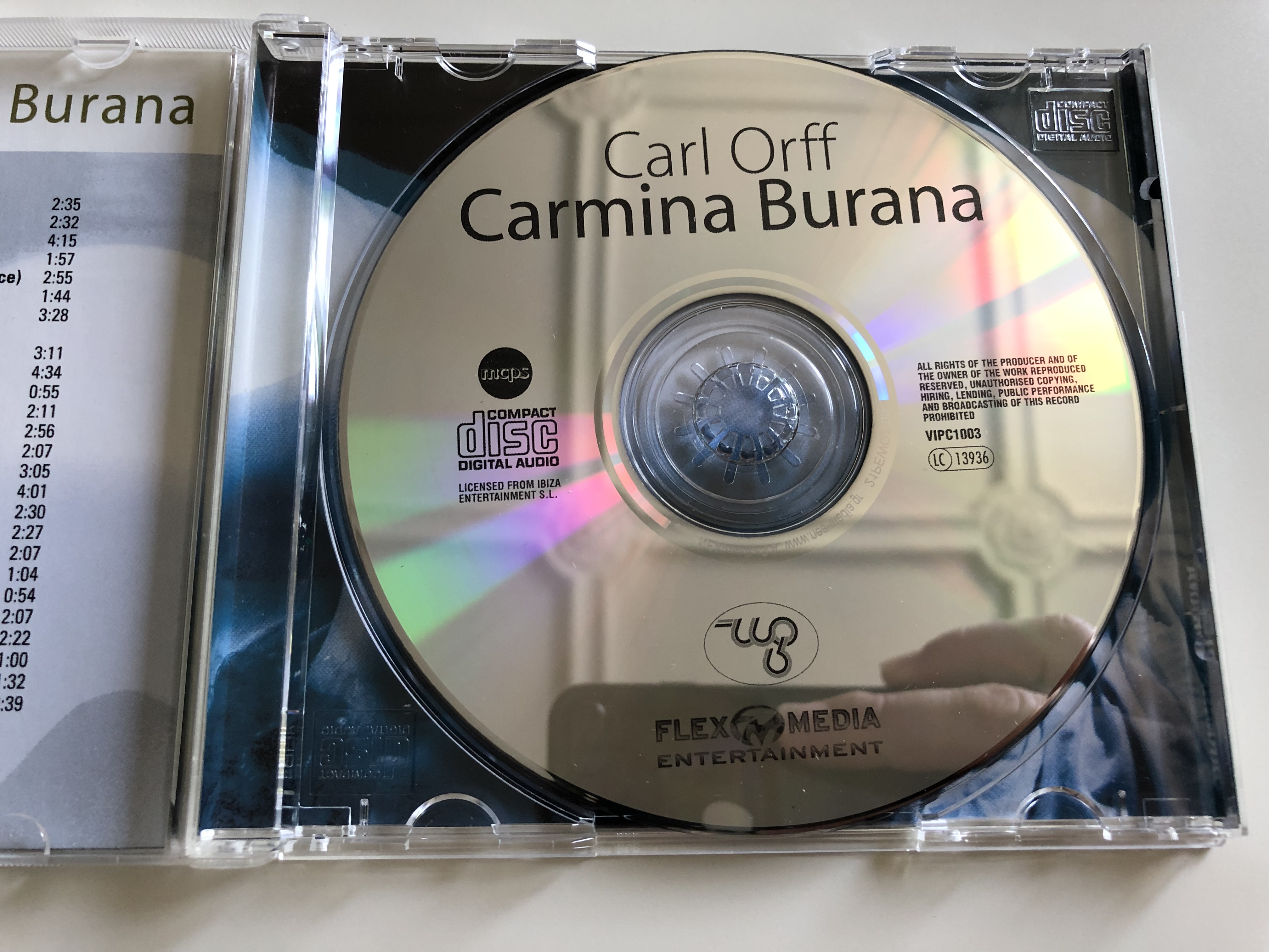 Carl Orff - Carmina Burana / Tbilisi Symphony Orchestra / Conductor Jansug  Kakhidze / O Fortuna, Omnia Sol Temperat, Reie, Amor Volat Undique / Audio  CD 2005 - bibleinmylanguage