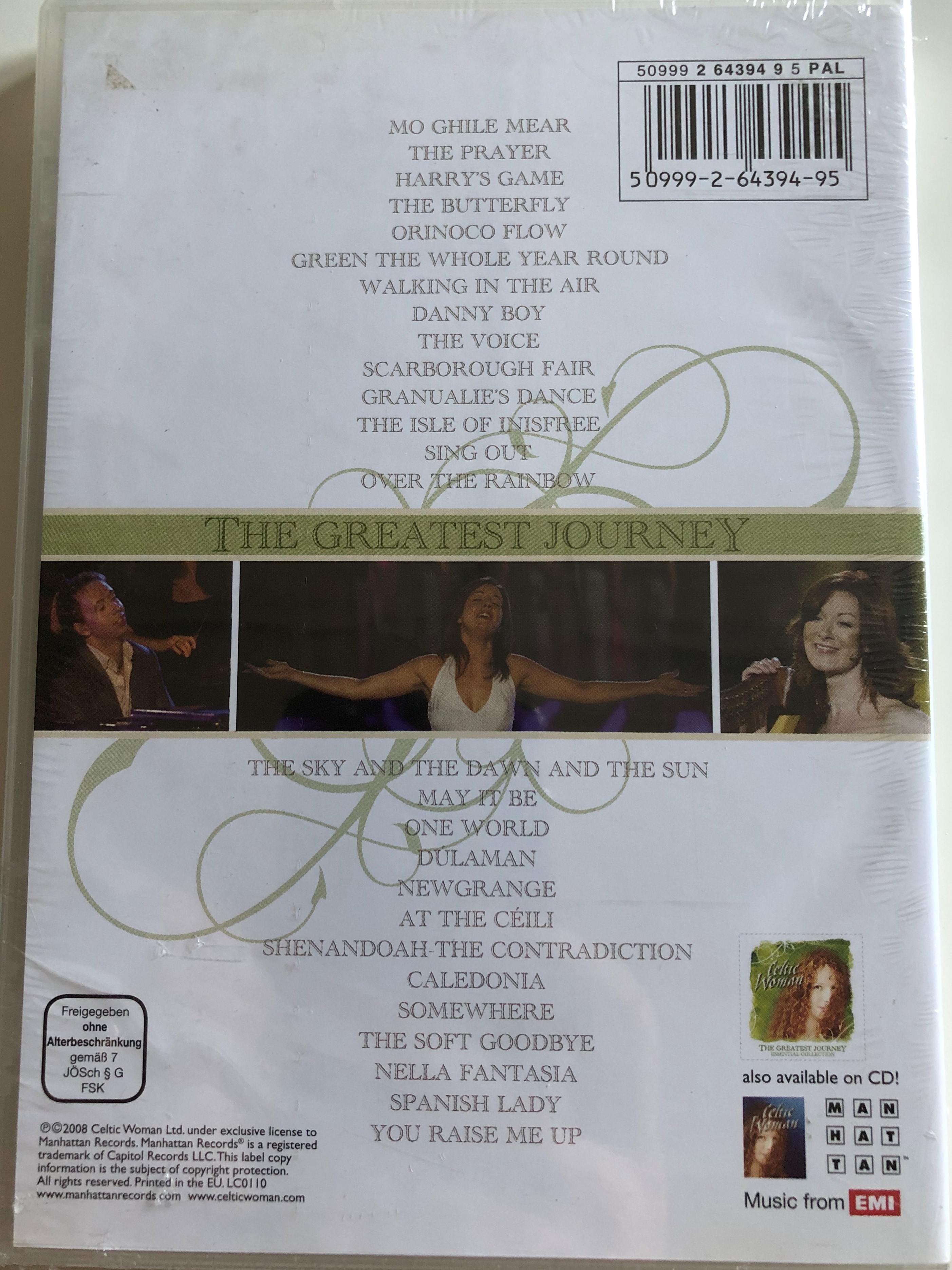 Celtic Woman The Greatest Journey Dvd 08 Essential Collection Manhattan Records Emi Bibleinmylanguage