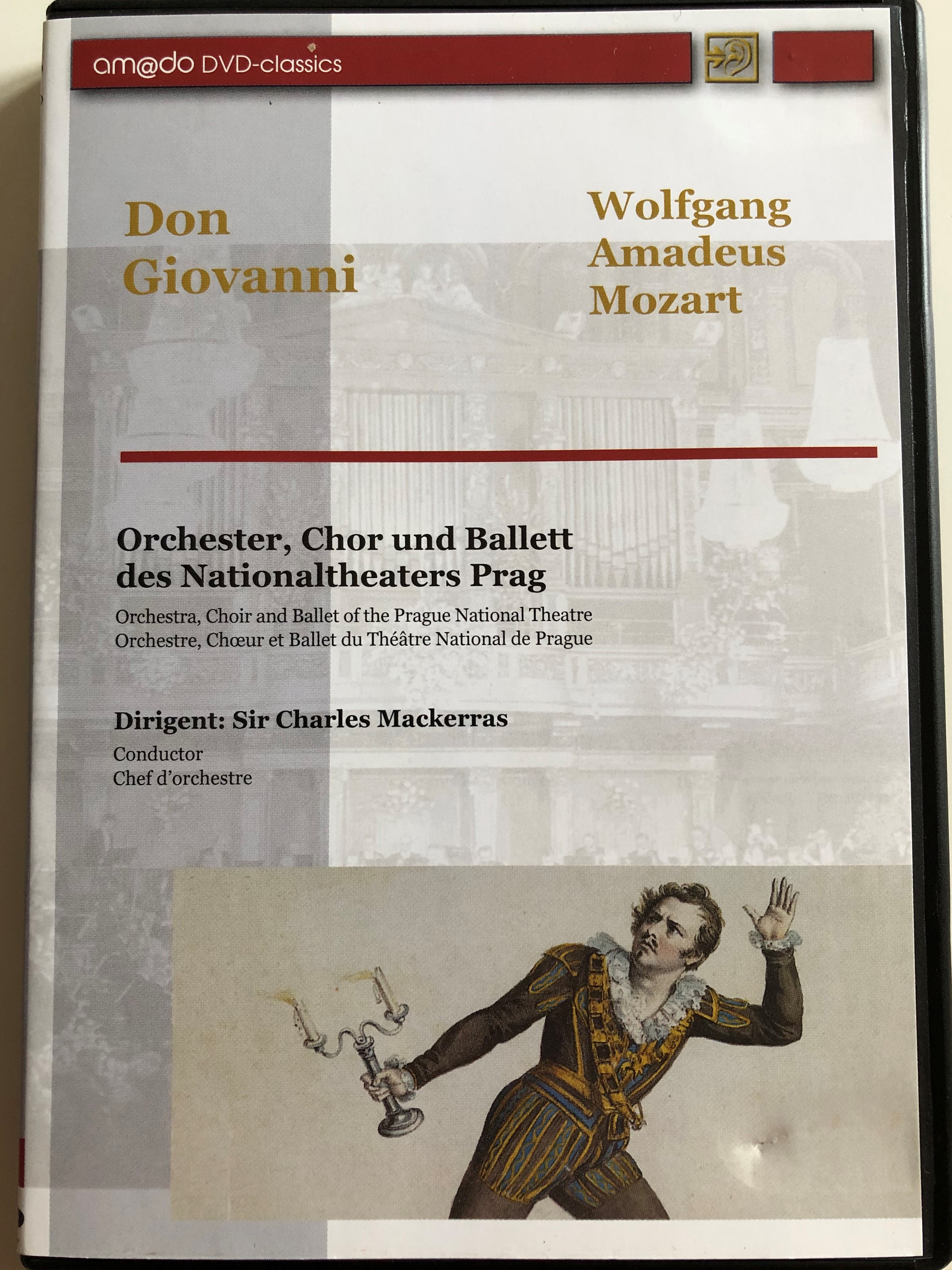 Don Giovanni - Wolfgang Amadeus Mozart DVD / Orchestra, Choir and Ballet of  the Prague National theatre / Conducted by Sir Charles Mackerras / amado  2001 - bibleinmylanguage