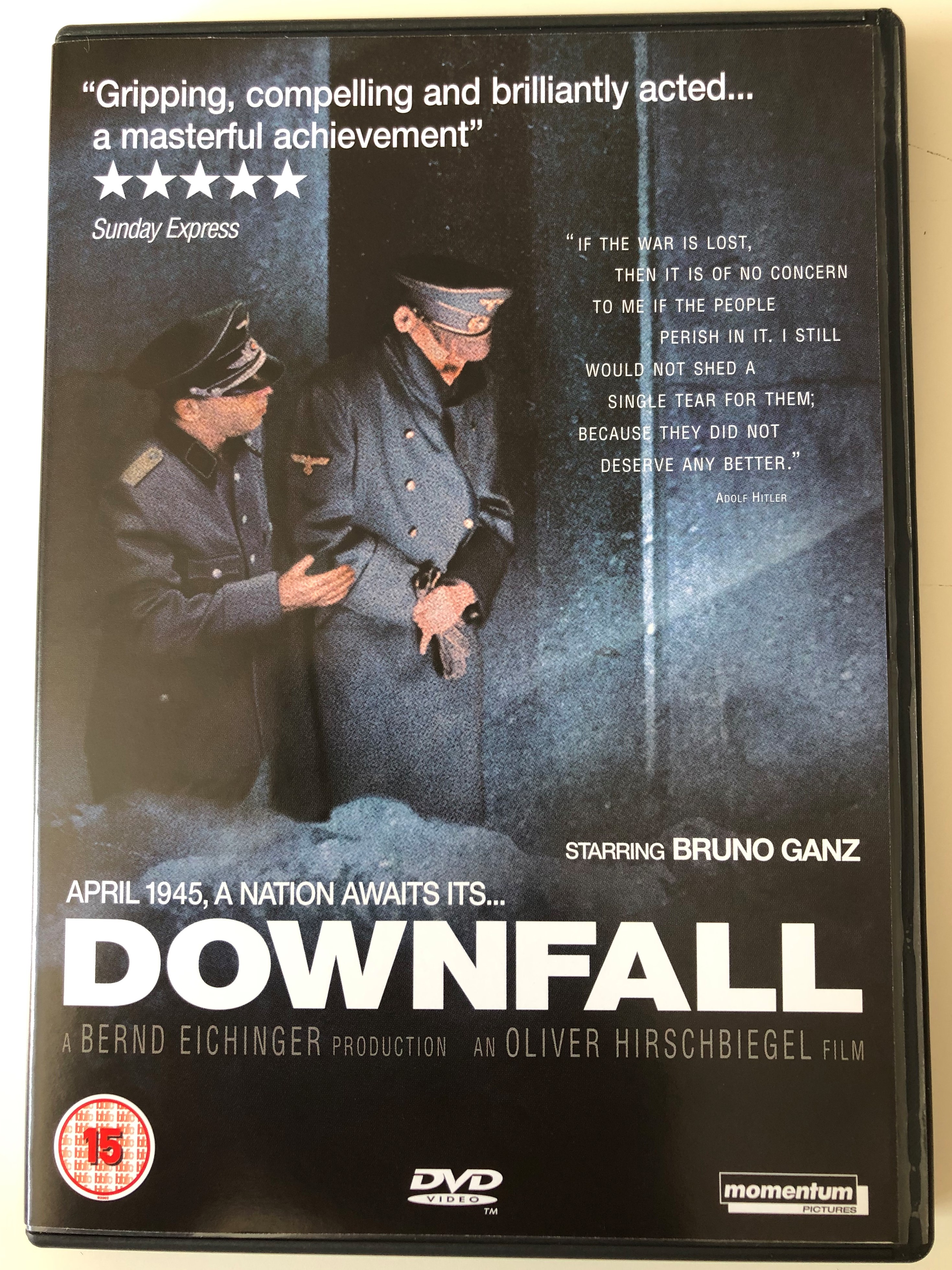 Downfall 2x DVD 2004 Der Untergang / Directed by Oliver Hirschbiegel /  Starring: Bruno Ganz, Alexandra Maria Lara, Corinna Harfouch, Ulrich  Matthes - bibleinmylanguage