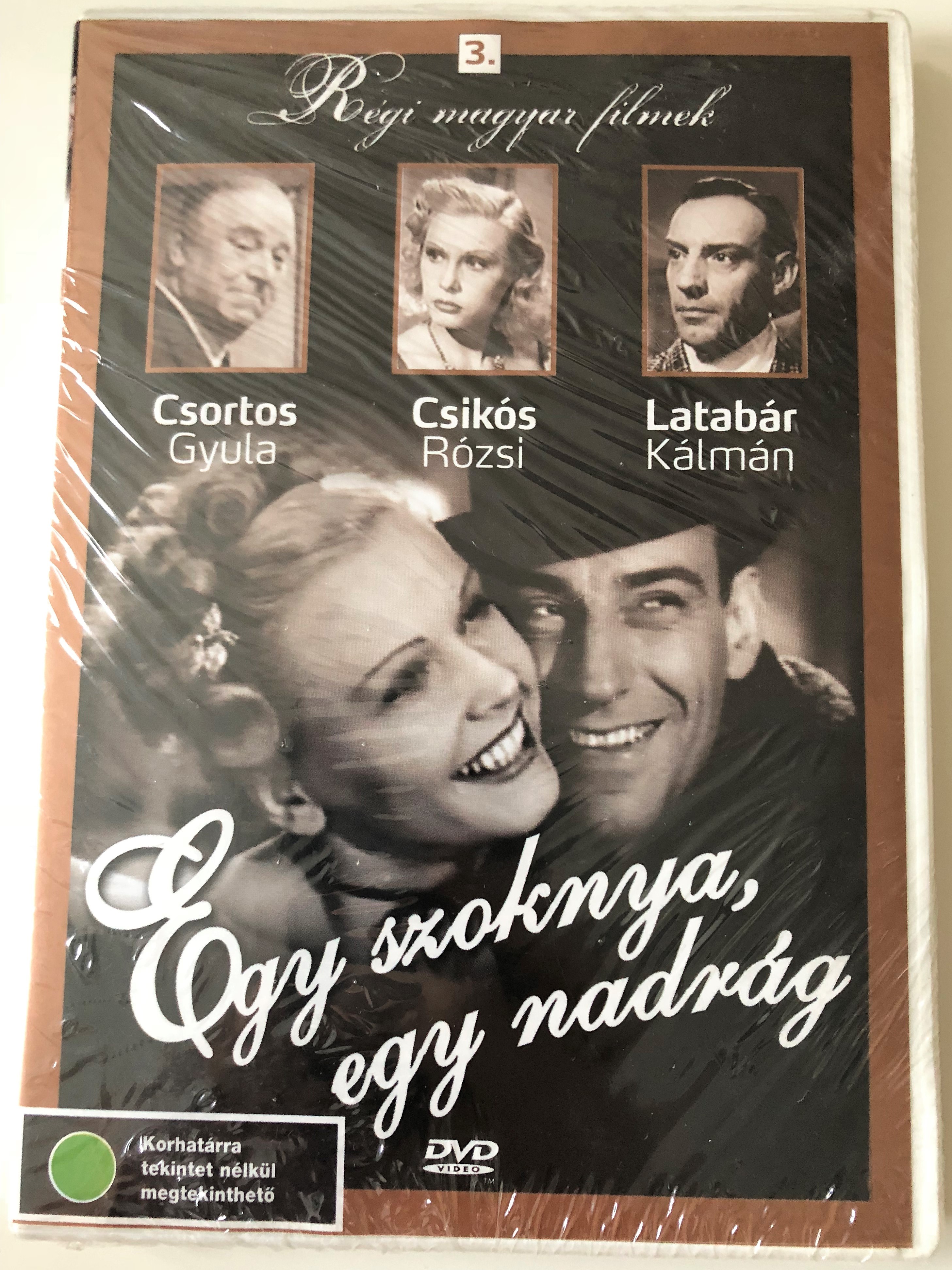Egy szoknya, egy nadrág 1943 DVD / One Skirt, One Pants / Old Hungarian  Films 3 / Black & White / HUNGARIAN ONLY Audio - Bible in My Language