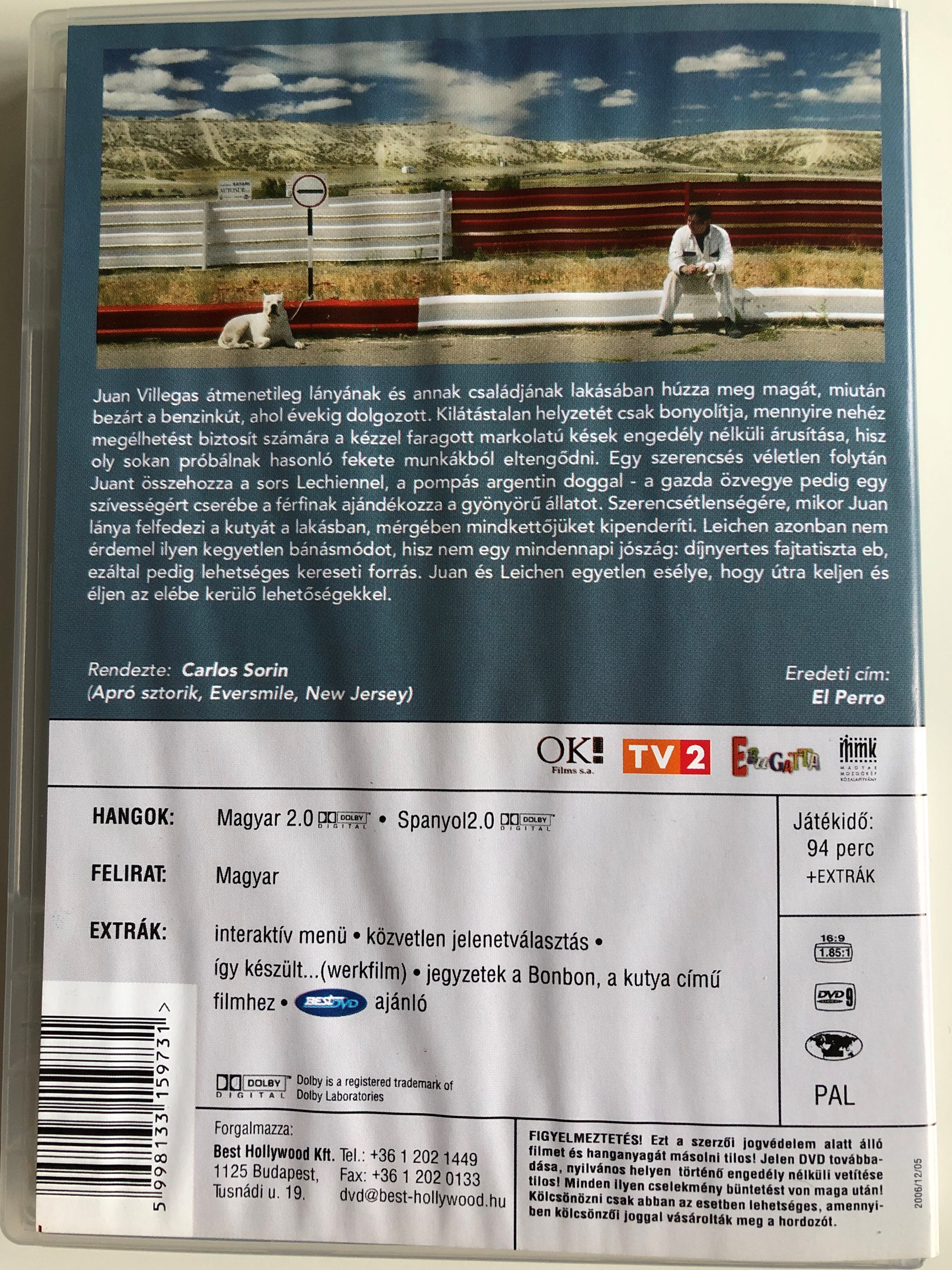 El Perro DVD 2004 Bonbon, a kutya / Directed by Carlos Sorin / Starring:  Juan Villegas, Walter Donado - bibleinmylanguage
