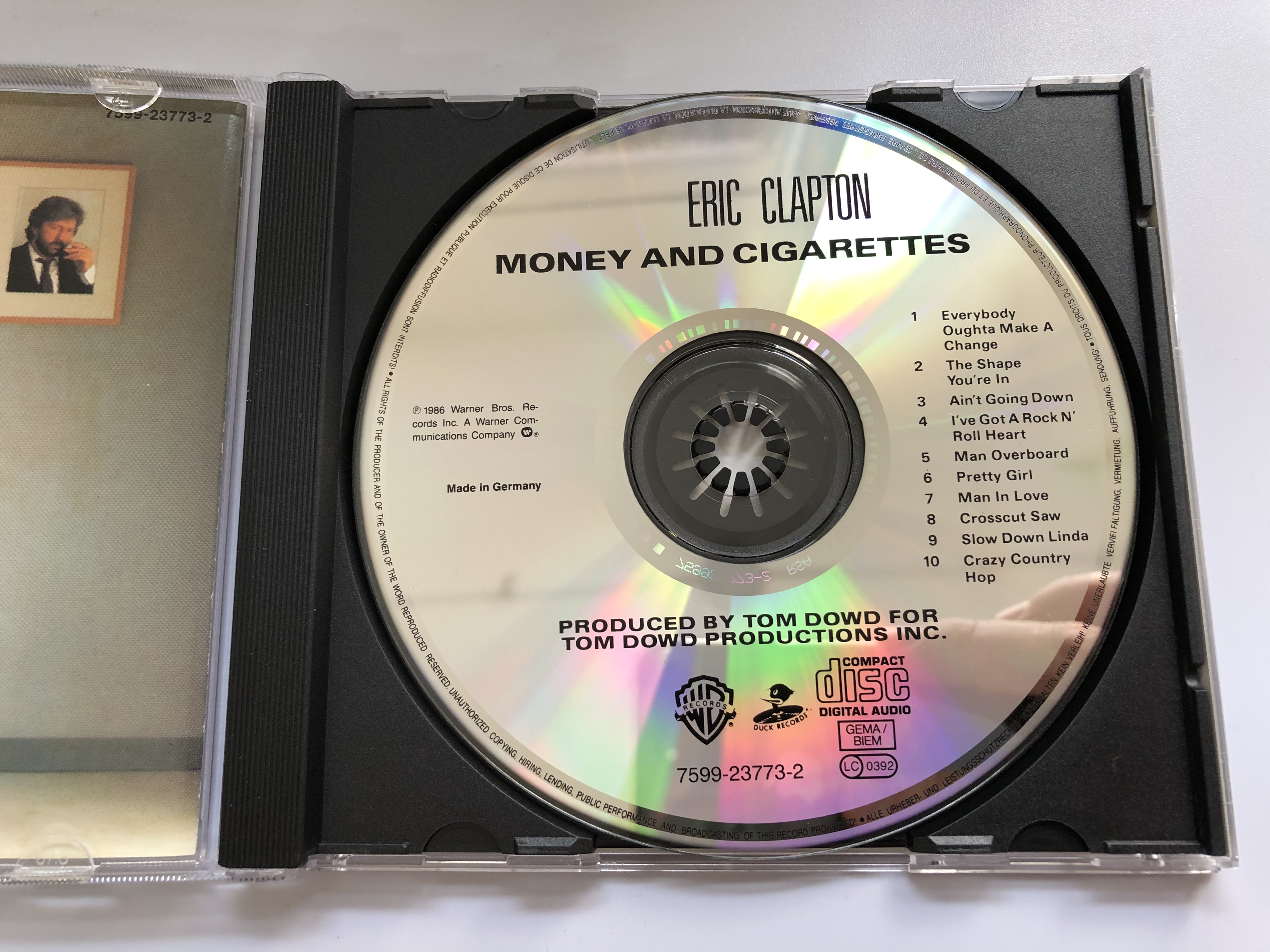 Eric Clapton ‎– Money And Cigarettes / Warner Bros. Records ‎Audio CD /  7599-23773-2 - bibleinmylanguage