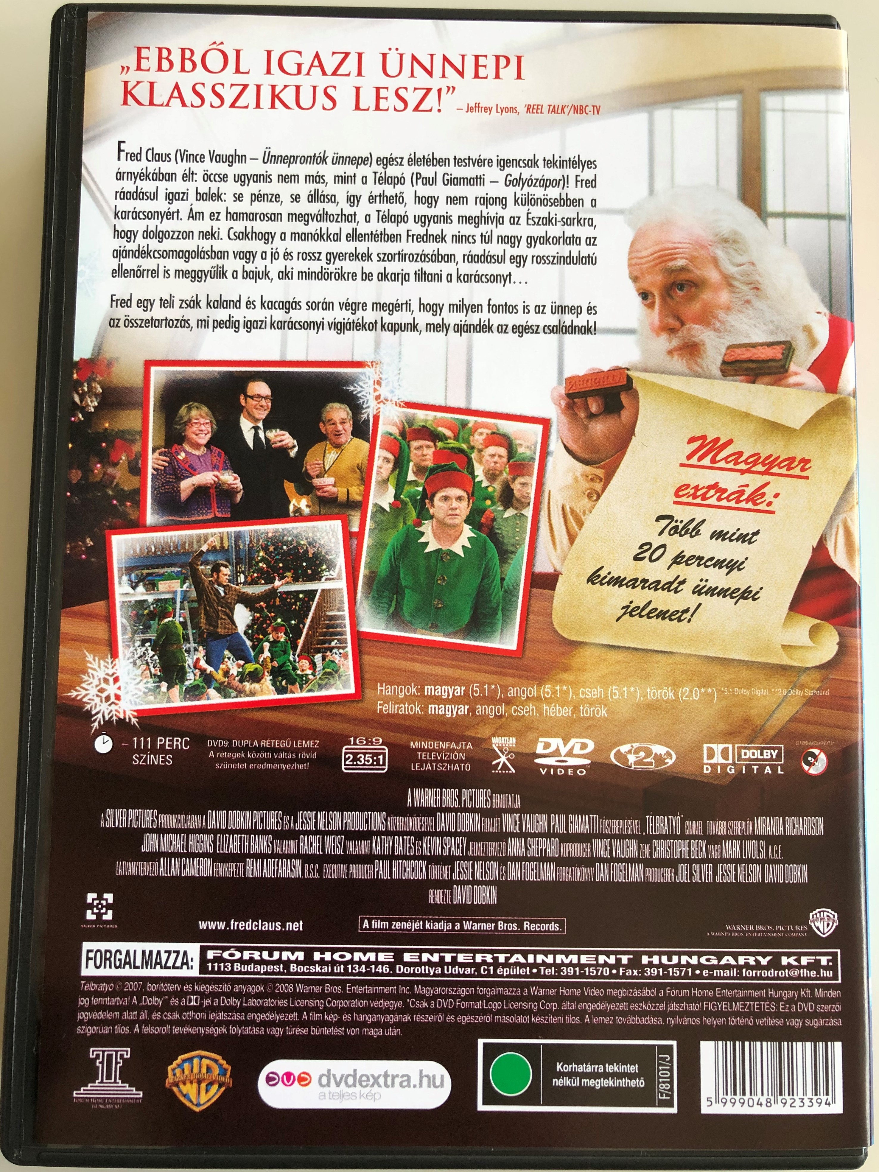 Fred Claus DVD 2008 Télbratyó / Directed by David Dobkin / Starring ...