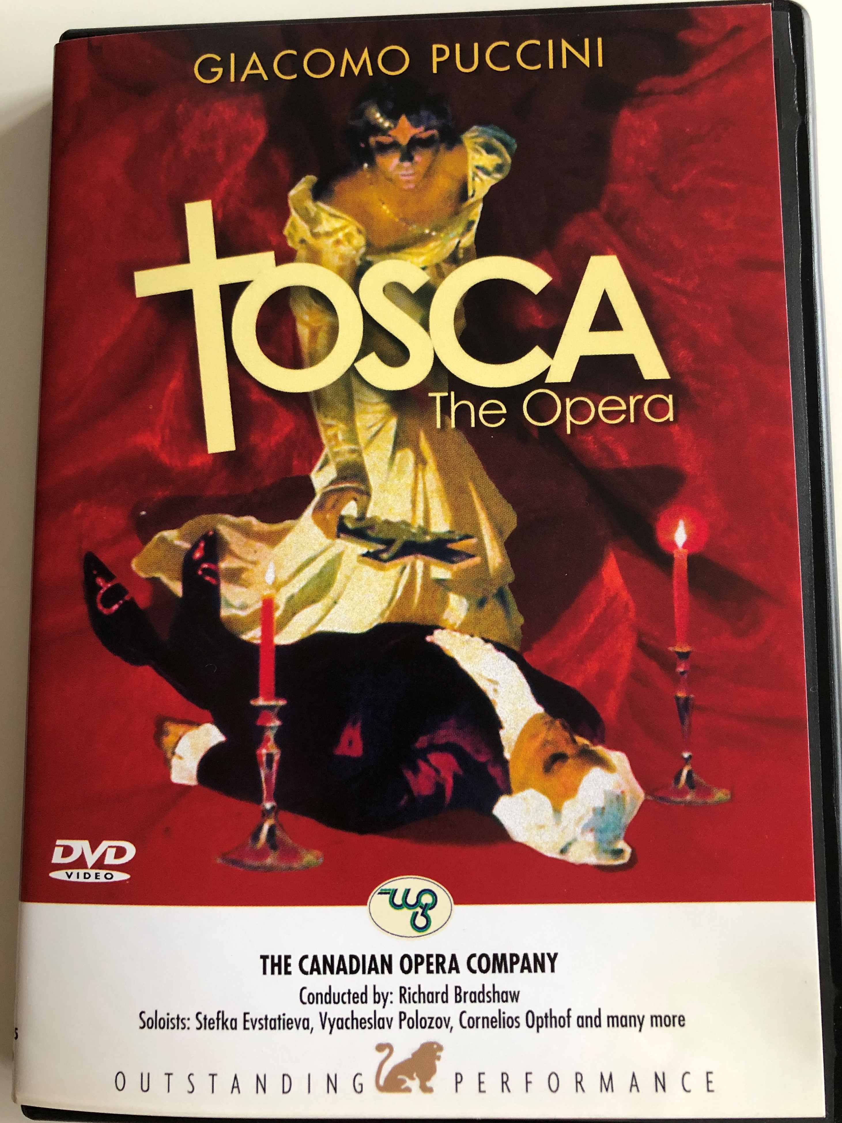 Giacomo Puccini Tosca the Opera DVD 2006 The Canadian Opera Company  Conducted by Richard Bradshaw Soloists: Stefka Evstatieva, Vyacheslav  Polozov, Cornelios Opthof and many more bibleinmylanguage