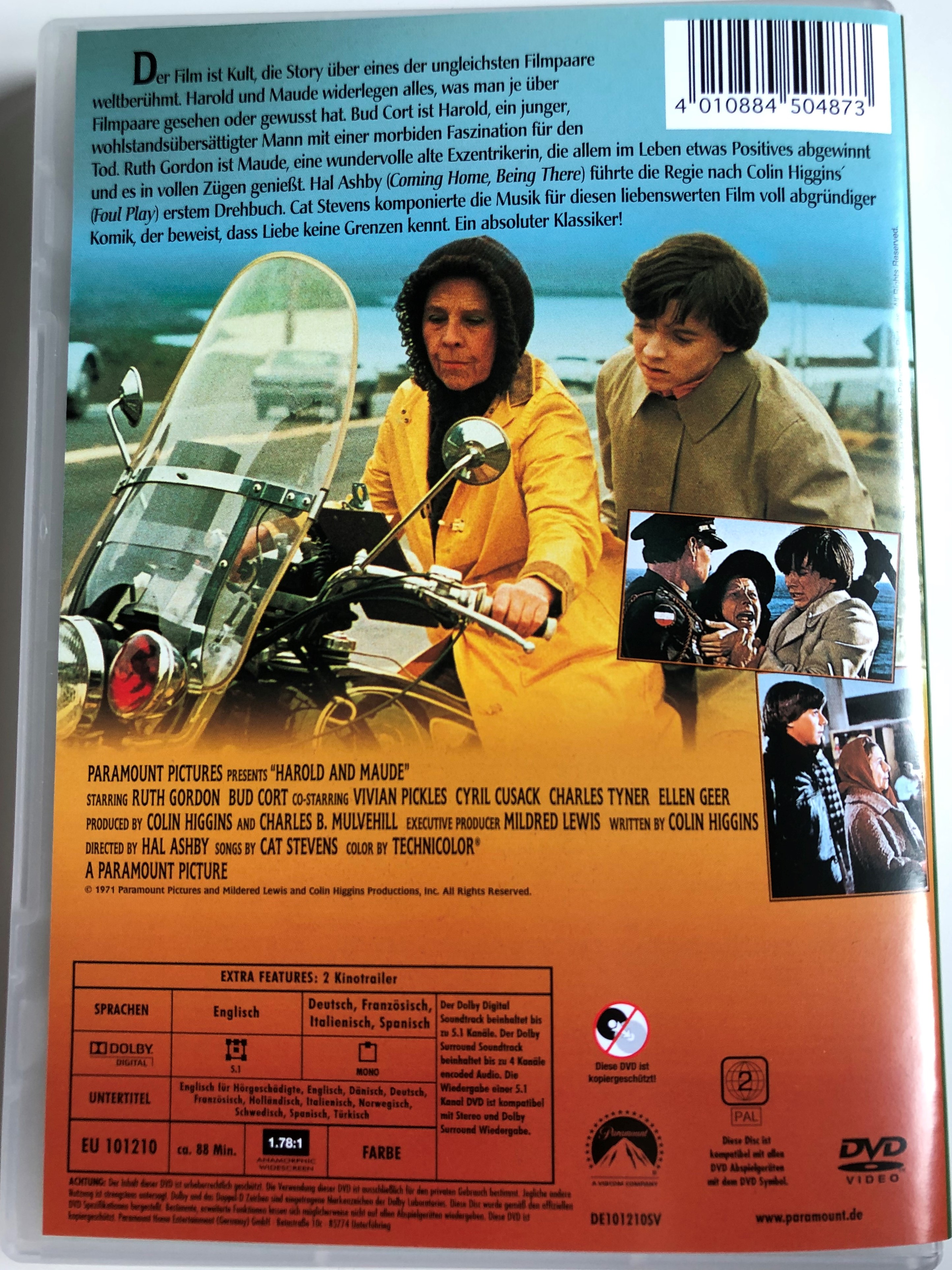 Harold and Maude DVD 1971 Harold und Maude / Directed by Hal Ashby /  Starring: Ruth Gordon, Bud Cort, Vivian Pickles, Cyril Cusack -  bibleinmylanguage