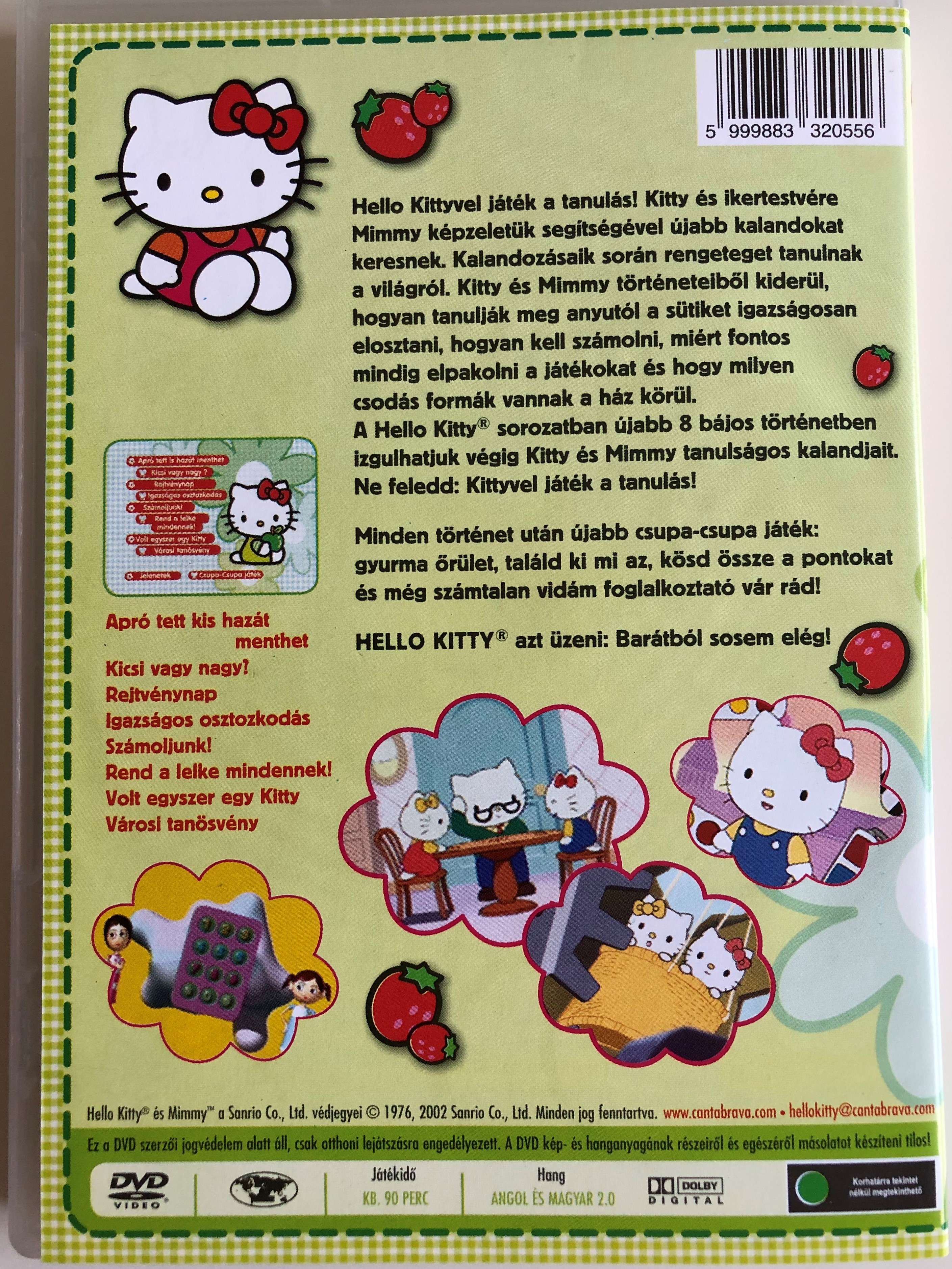 Hello Kitty's Paradise DVD 2002 Kittyvel játék a tanulás! / Directed by  Haruhiko Sakamoto / 8 episodes on disc / Japanese Animated TV Series -  bibleinmylanguage