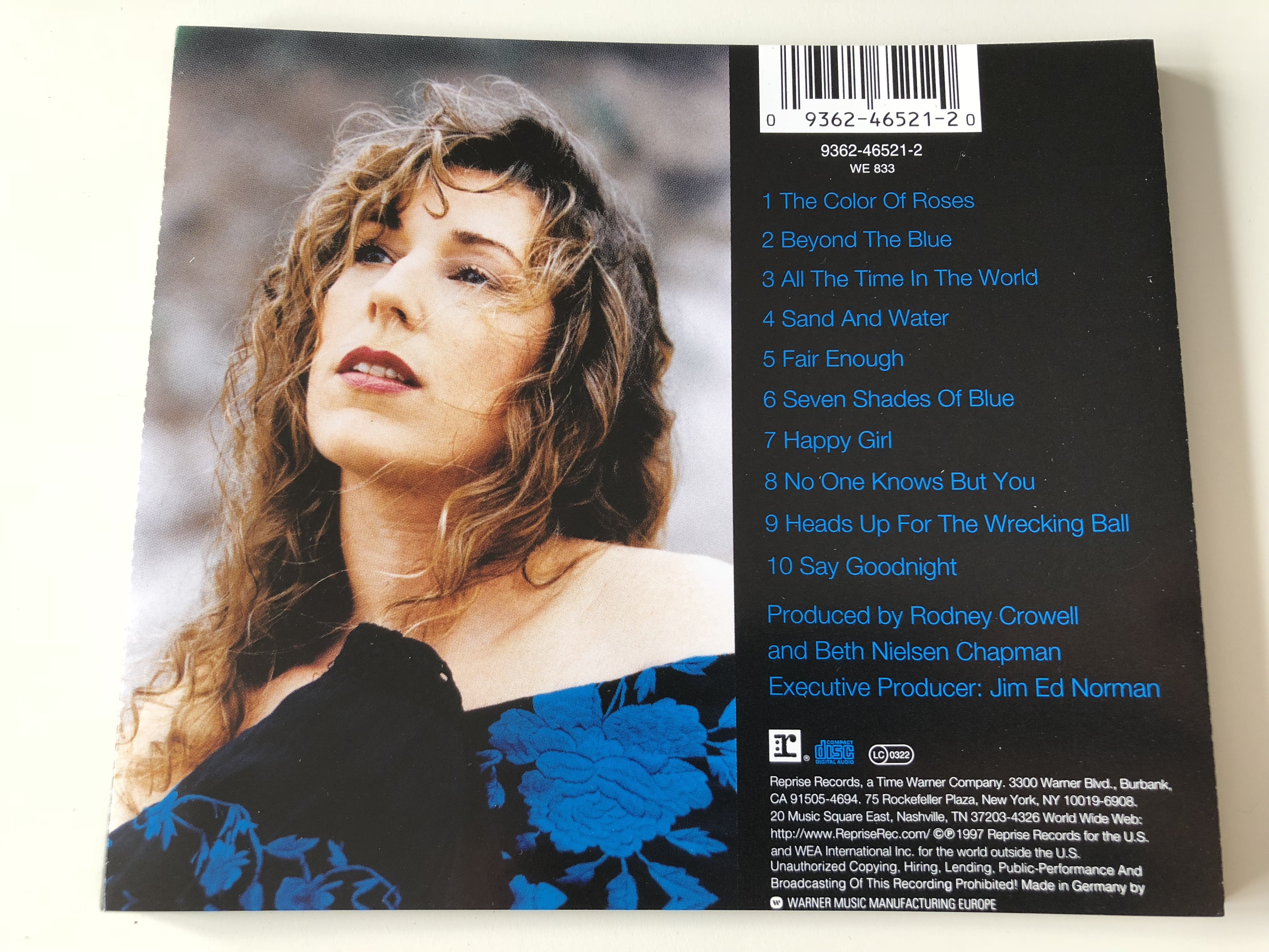 Beth Nielsen Chapman - sand and water / Audio CD 1997 / American singer and  songwriter