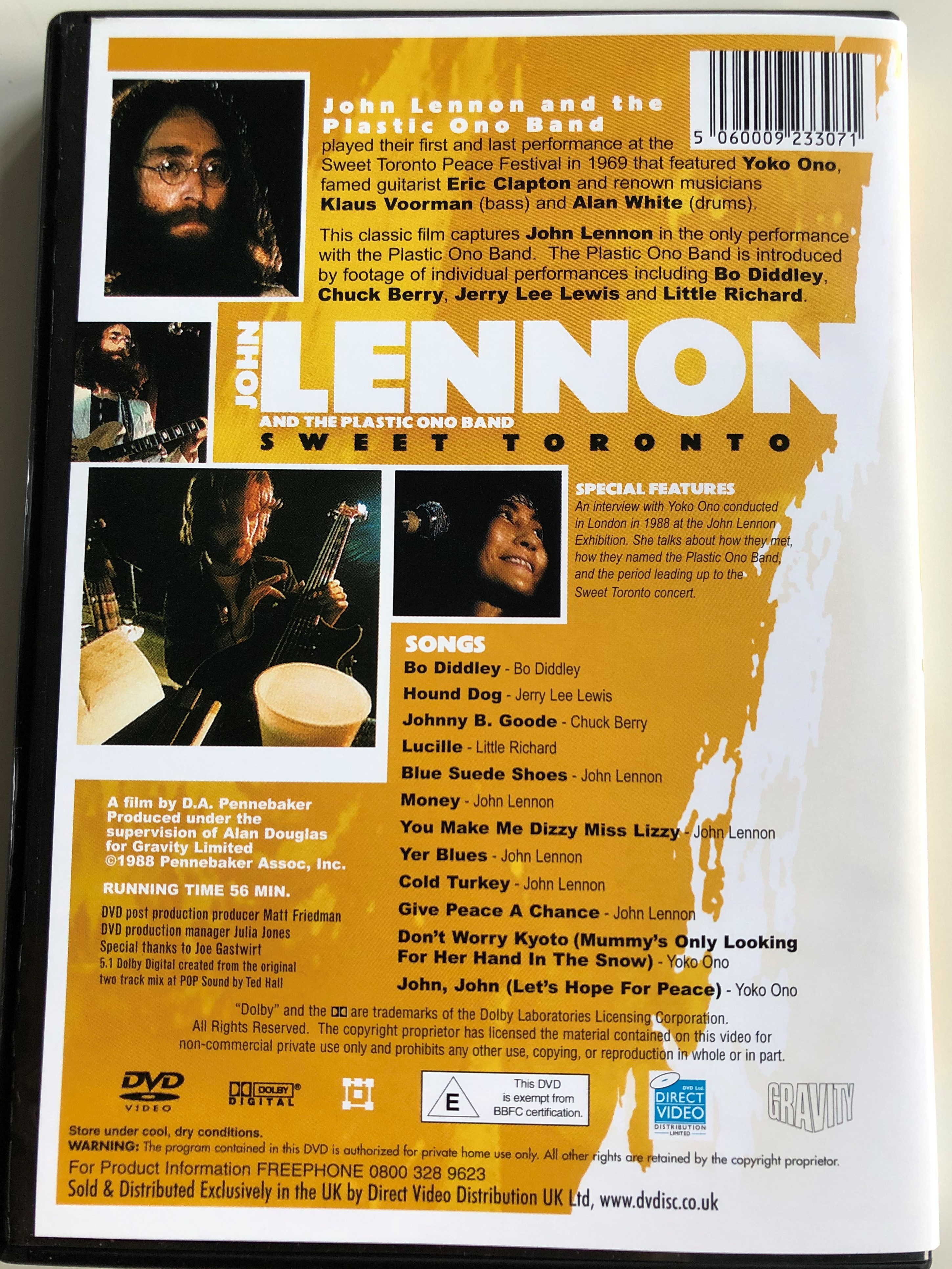 John Lennon and the Plastic Ono Band - Sweet Toronto DVD 1988 / Directed by  D.A. Pennebaker / Gravity - bibleinmylanguage