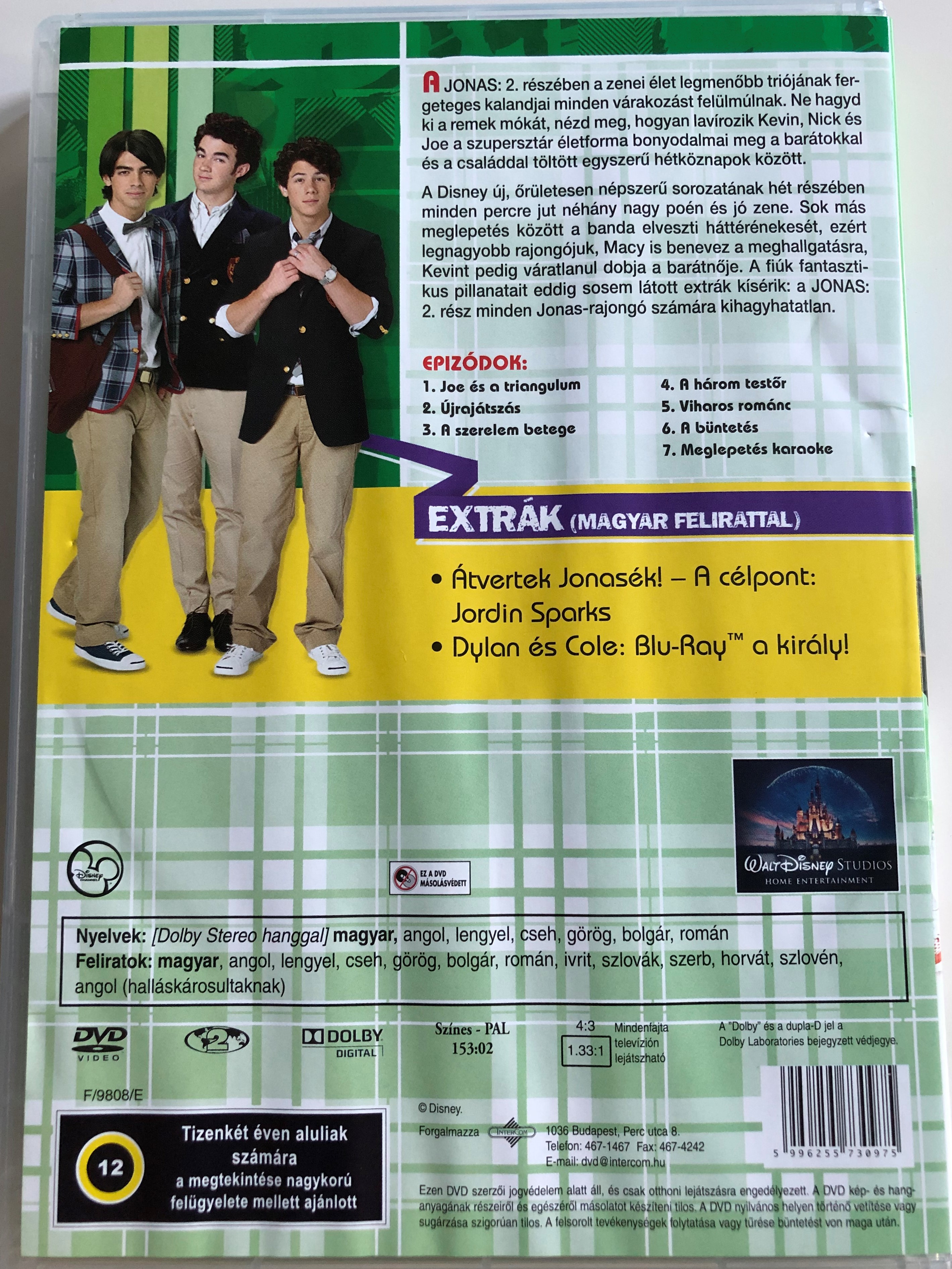 Jonas - Rock stars in the house Vol. 2 Season 1 DVD 2009 Jonas - A Rock  Otthona / Disney / Directed by Lev L. Spiro / Starring: Kevin Jonas, Joe  Jonas,