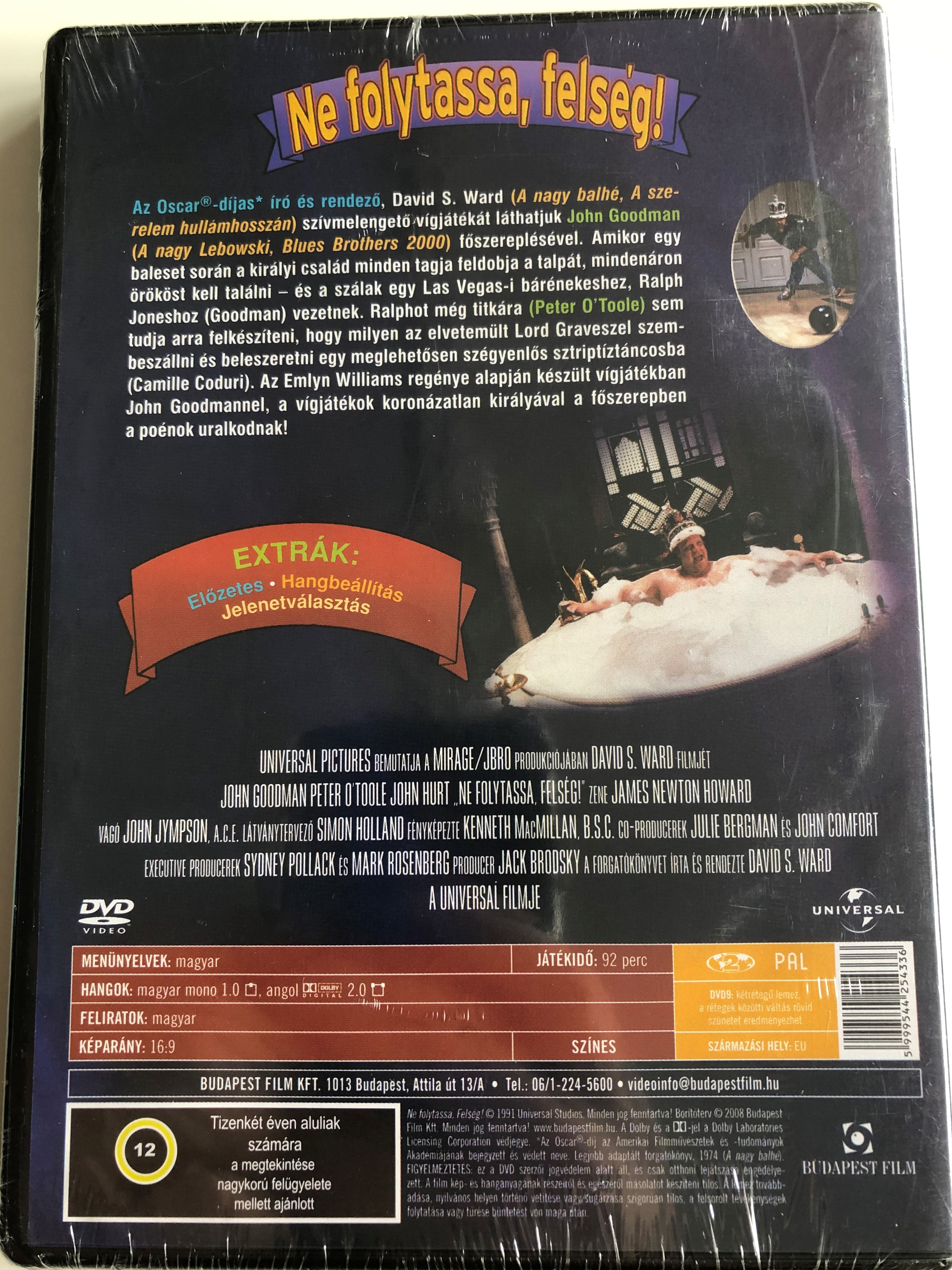 langzaam cap wol King Ralph DVD 1991 Ne folytassa, felség! / Directed by David S. Ward /  Starring: John Goodman, Peter O'toole - bibleinmylanguage