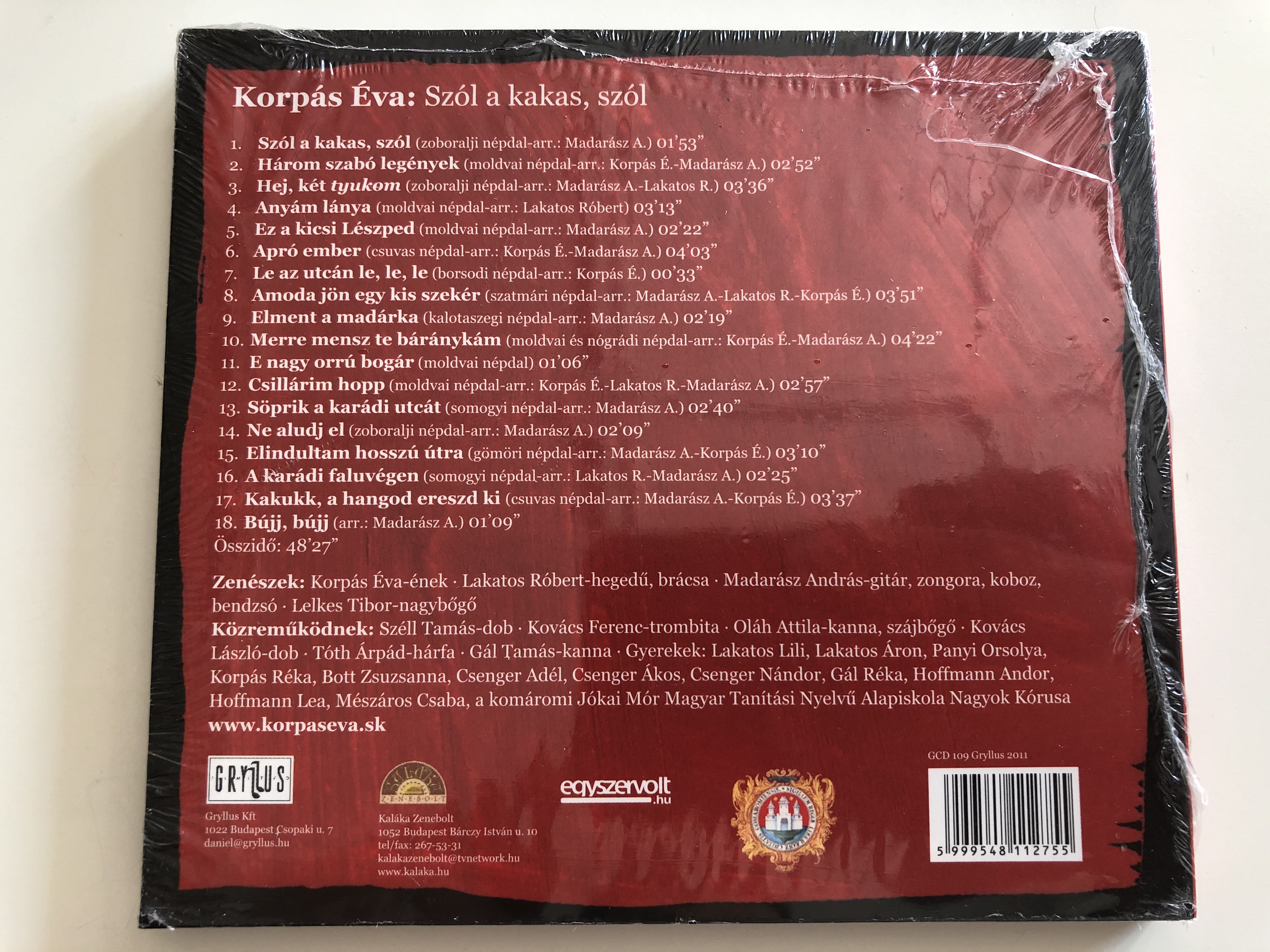 Szól a kakas, szól / Gryllus Audio CD 2011 / GCD 109 - bibleinmylanguage
