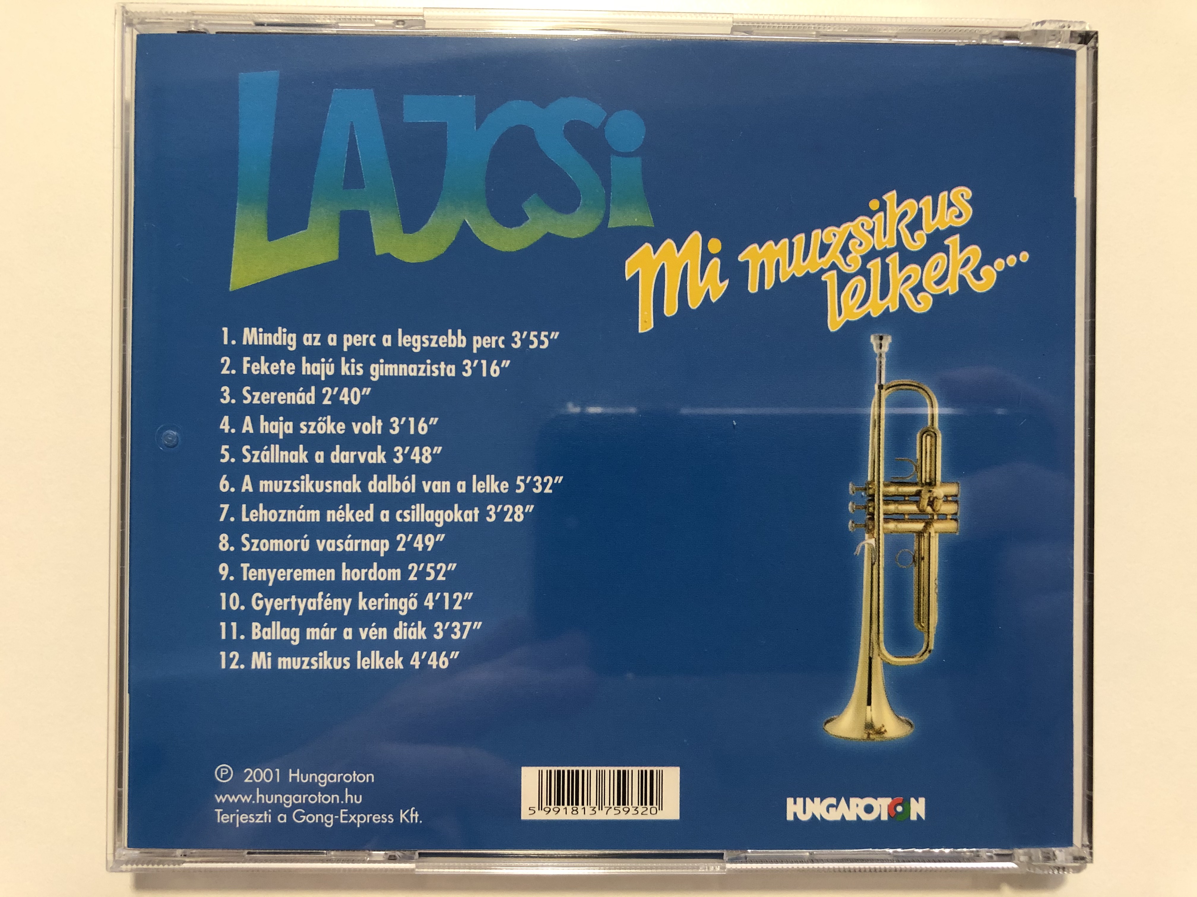 Lajcsi - Mi muzsikus lelkek... / Trombitaszolok, orokzold dalok / Lagzi  Lajcsi 8 / Hungaroton Audio CD 2001 / HCD 37593