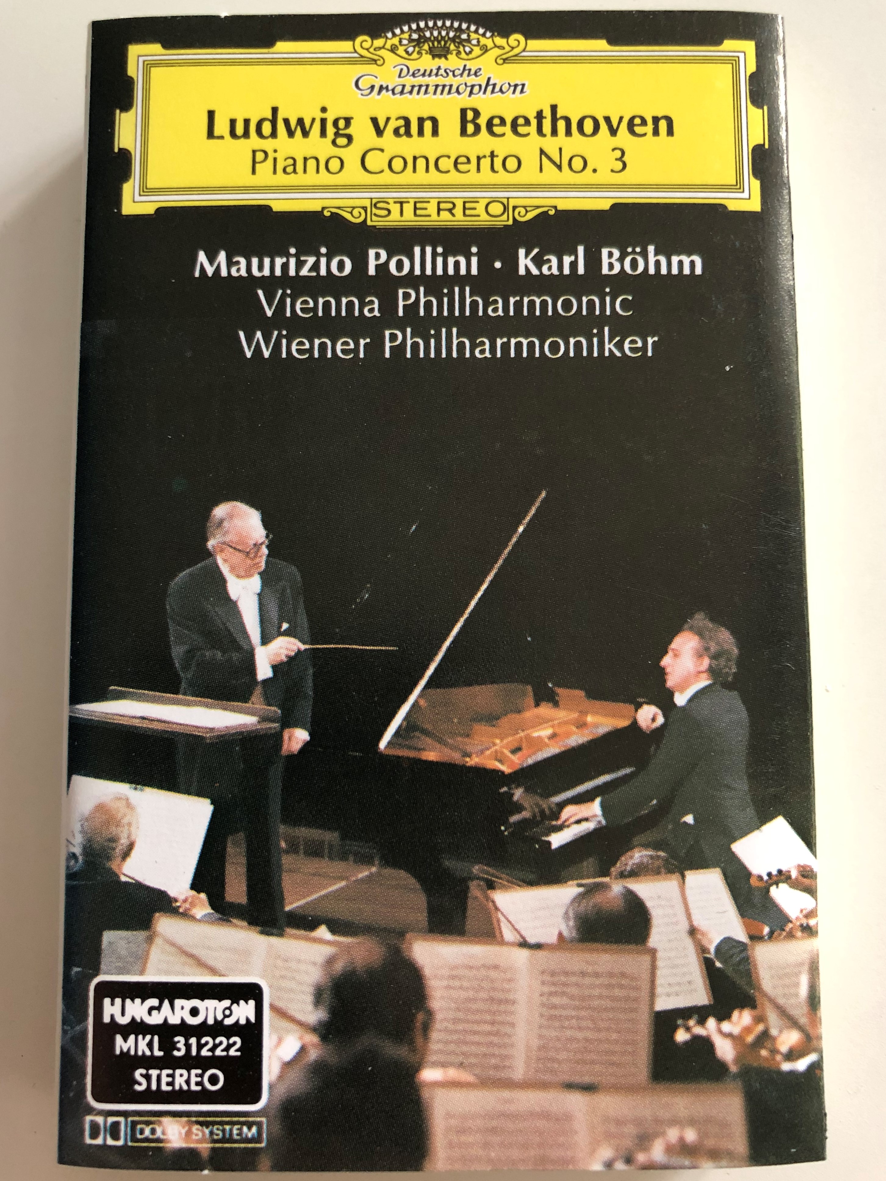 Ludwig van Beethoven - Piano Concerto No.3 / Maurizio Pollini, Karl Böhm /  Vienna Philharmonic / ‎Wienner Philharmoniker / Deutsche Grammophon  ‎CASSETTE STEREO / MKL 31222 - bibleinmylanguage