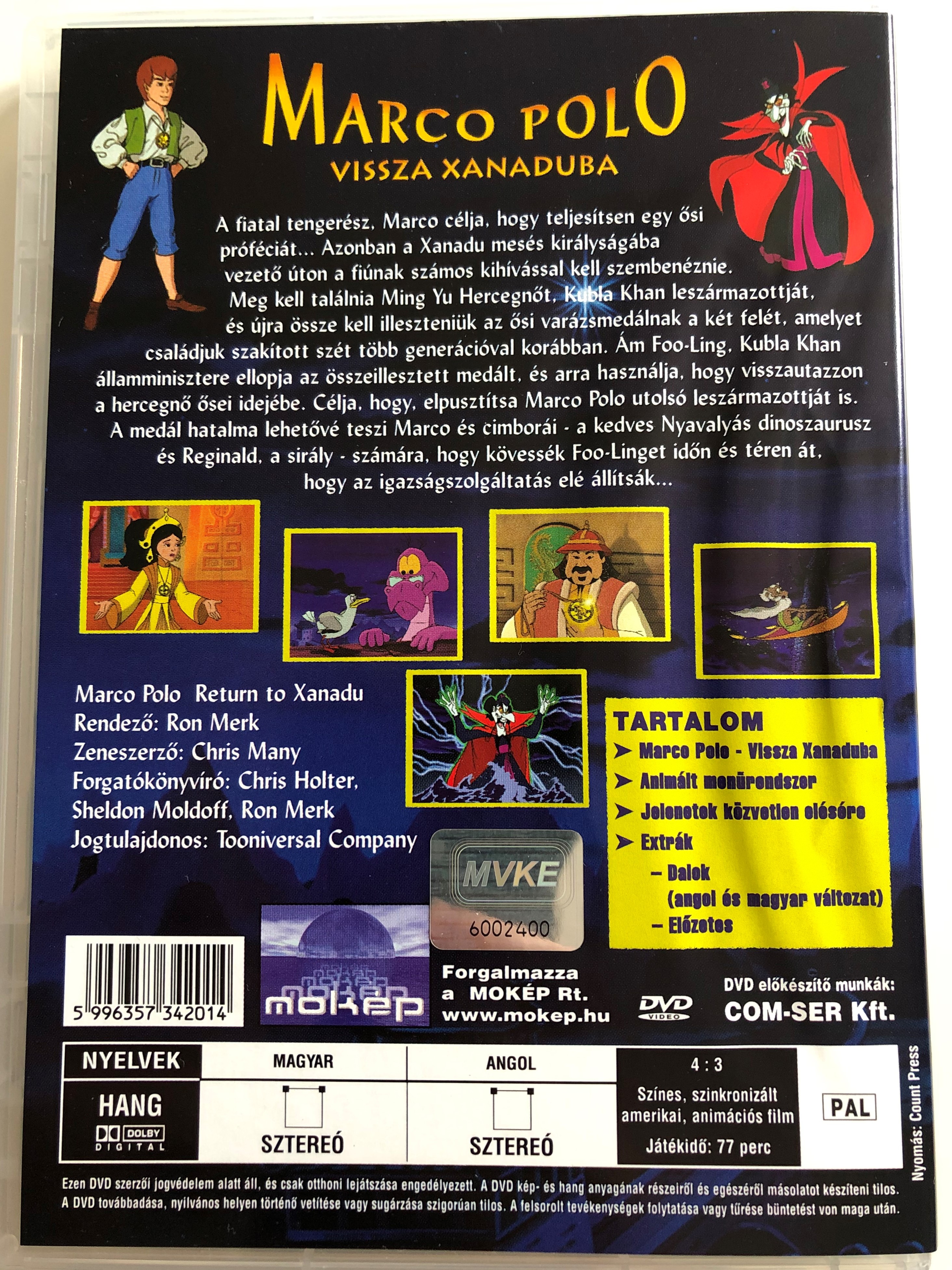 Marco Polo: Return to Xanadu DVD 2001 Marco Polo: Vissza Xanaduba /  Directed by Ron Merk / Starring: Paul Ainsley, Alan Altshuld, Nicholas  Gonzalez - bibleinmylanguage