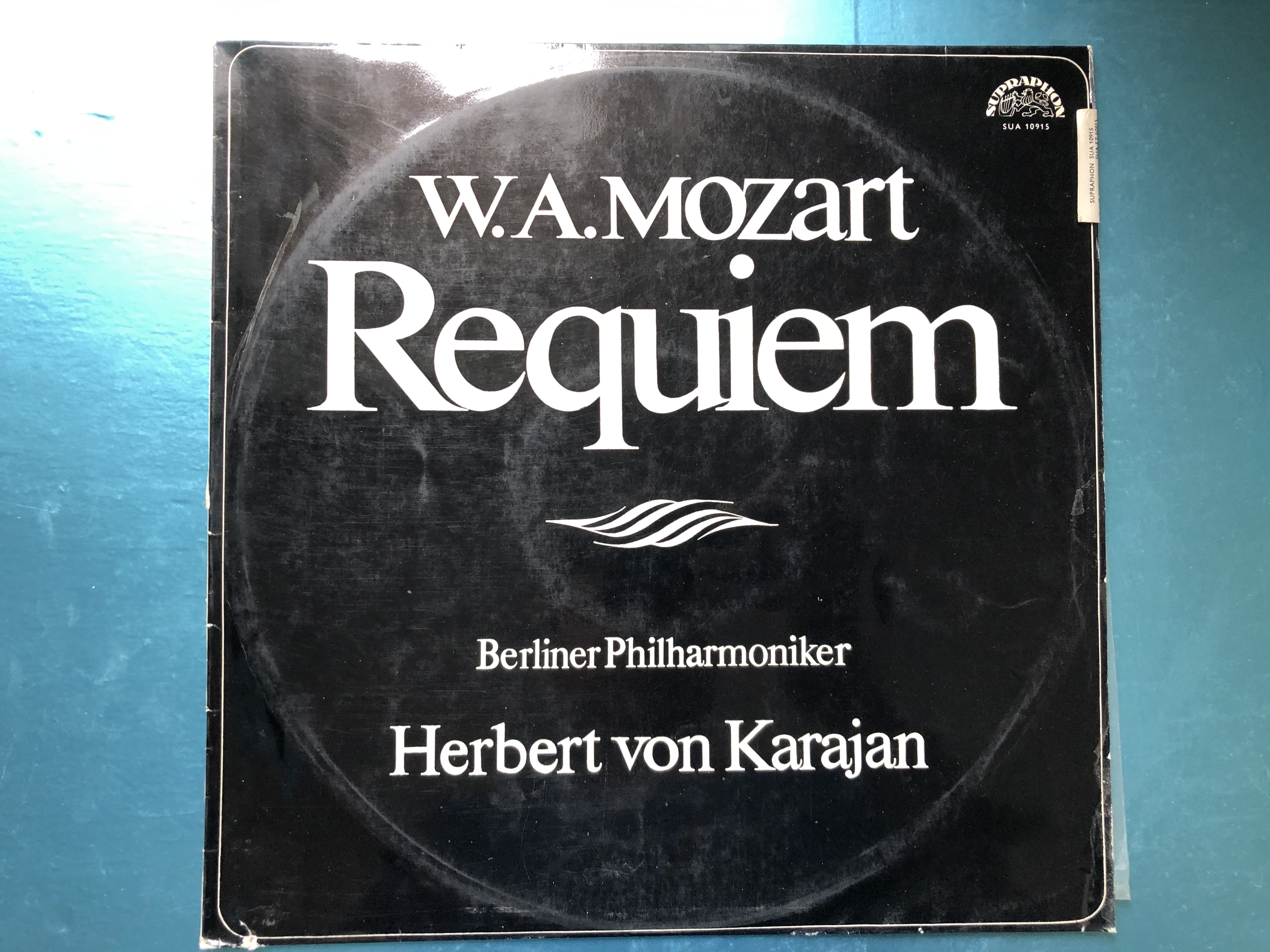 W.A.Mozart - Requiem / Berliner Philharmoniker, Herbert von Karajan /  Supraphon LP Mono / SUA 10915 - bibleinmylanguage
