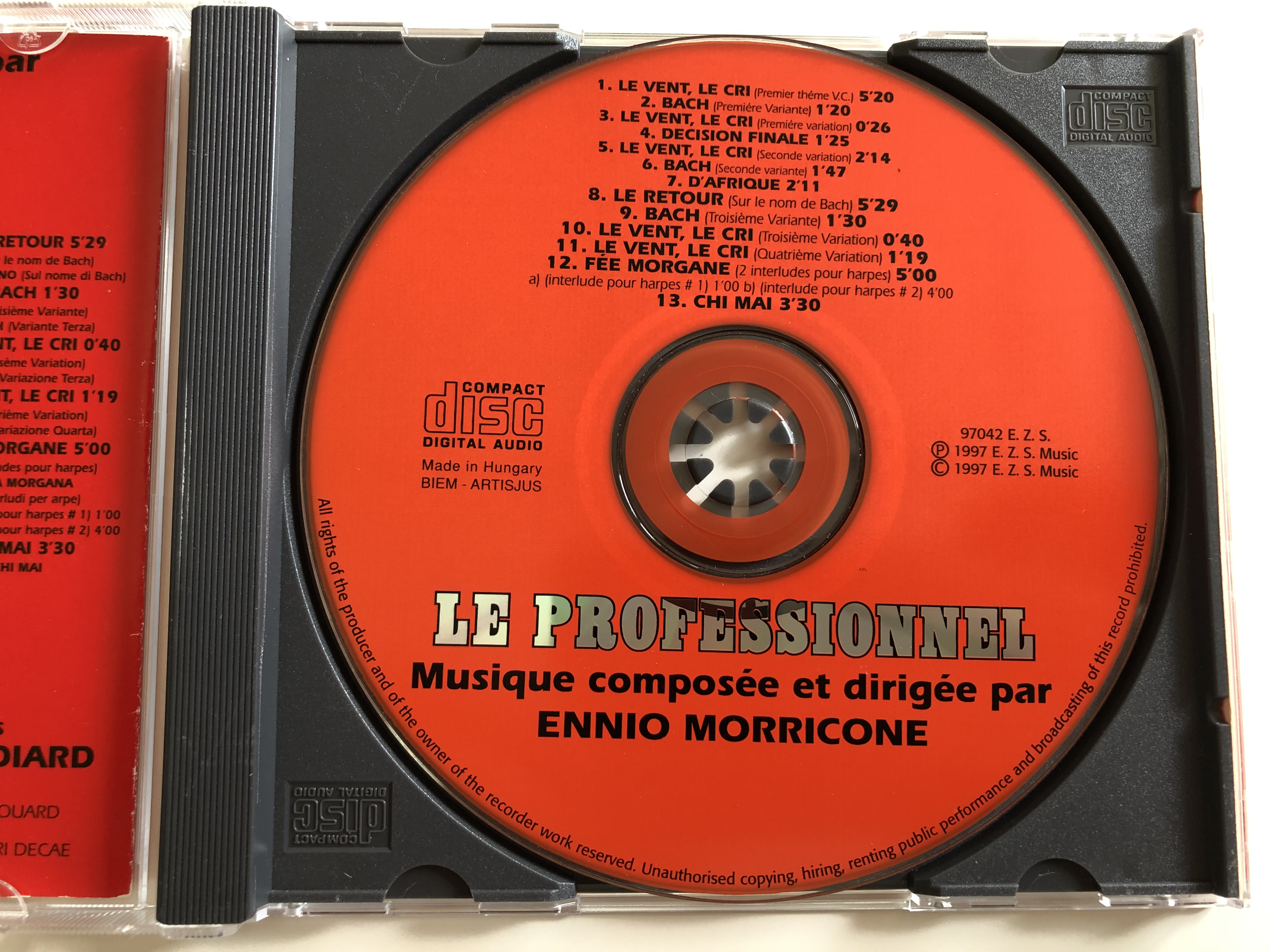 Musique de Ennio Morricone ‎– Bande Originale Du Film Jean-Paul