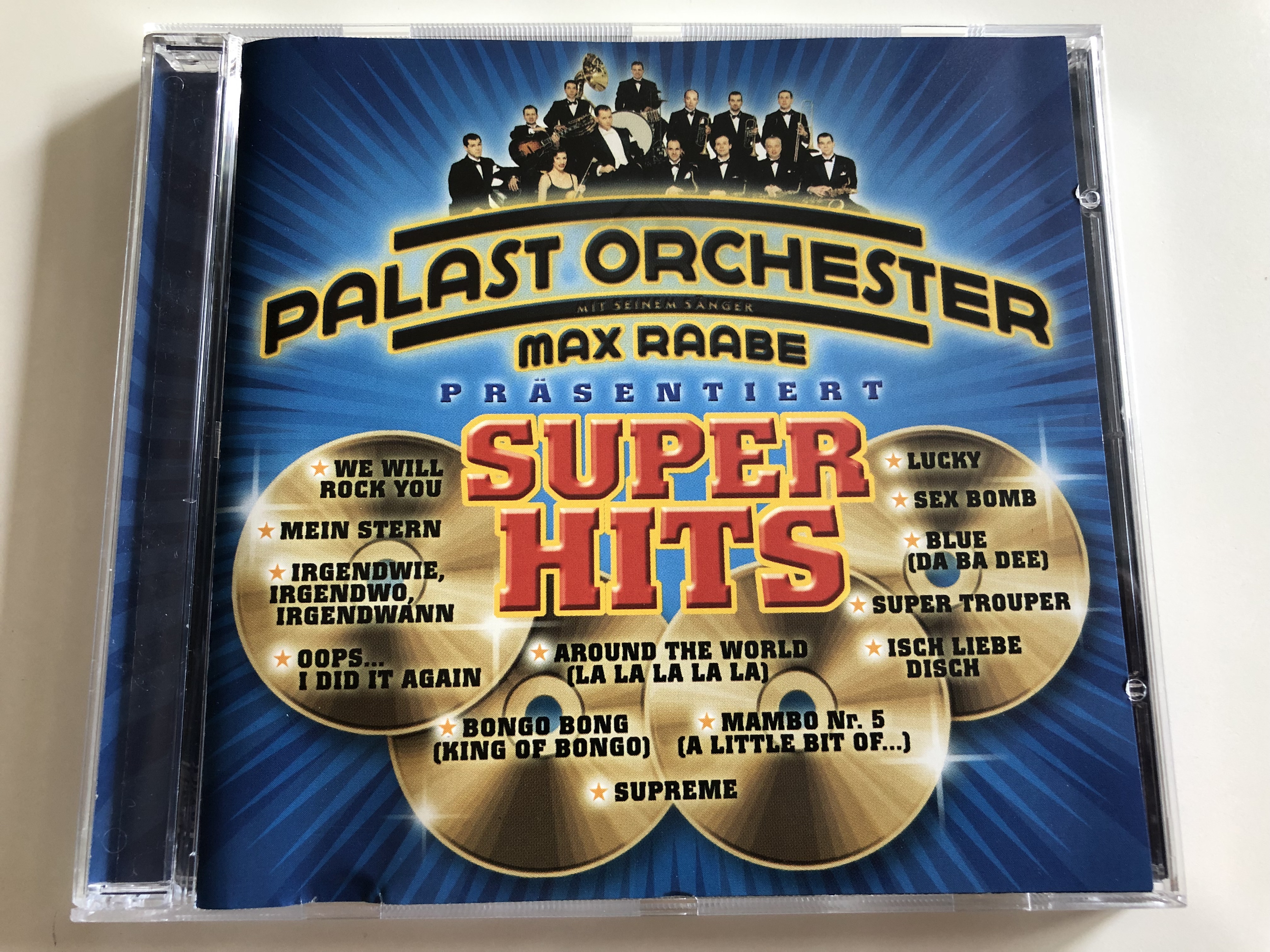 Palast Orchester - Super Hits / Max Raabe / We Will Rock You, Mein Stern,  Lucky, Mambo Nr. 5, Supreme / Audio CD 2001 - bibleinmylanguage