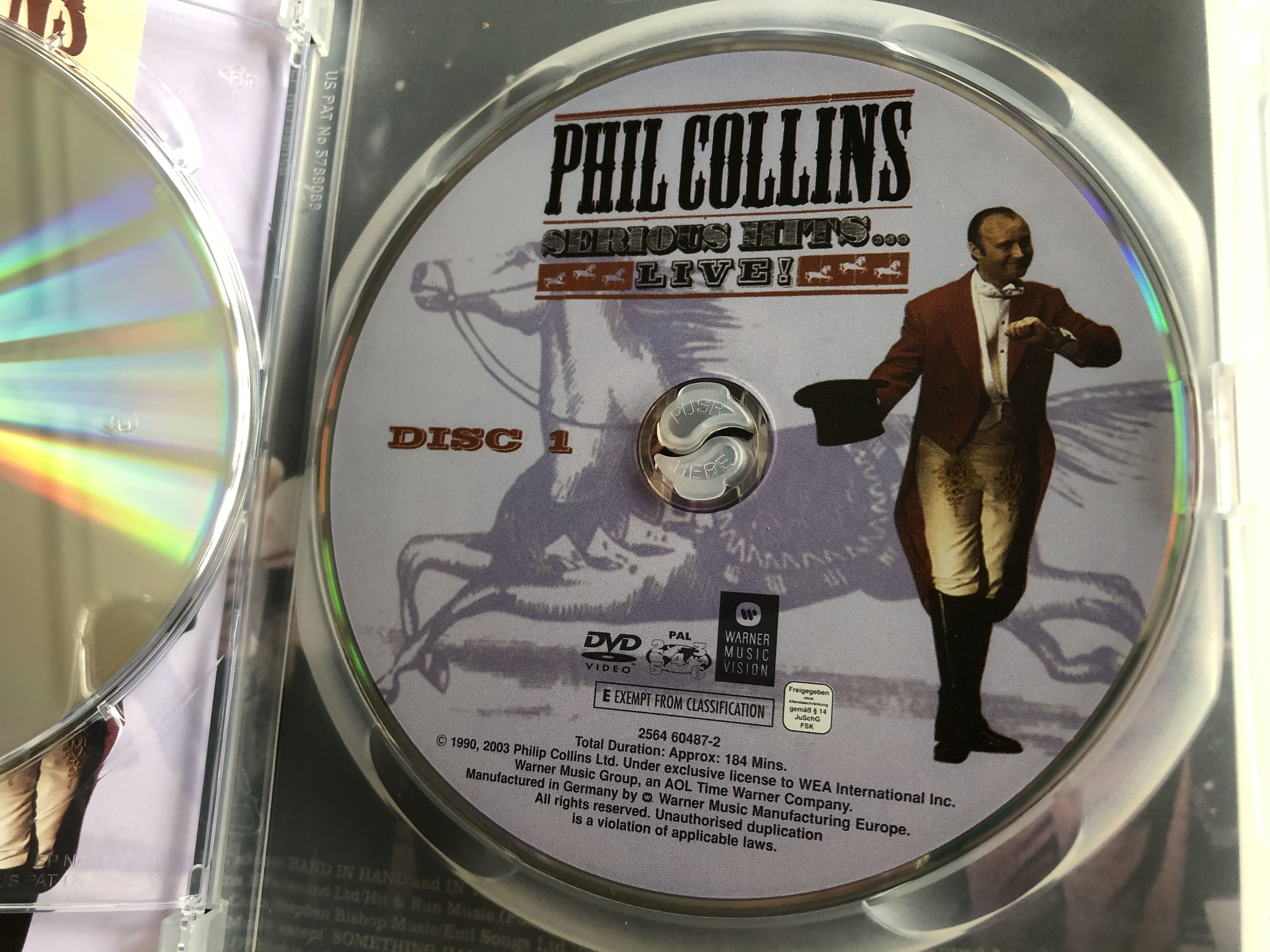 Phil Collins Serious Hits Live DVD 2003 / The 10 Serious Guys and 1 even  more serious Gal / 2 DVD SET - bibleinmylanguage