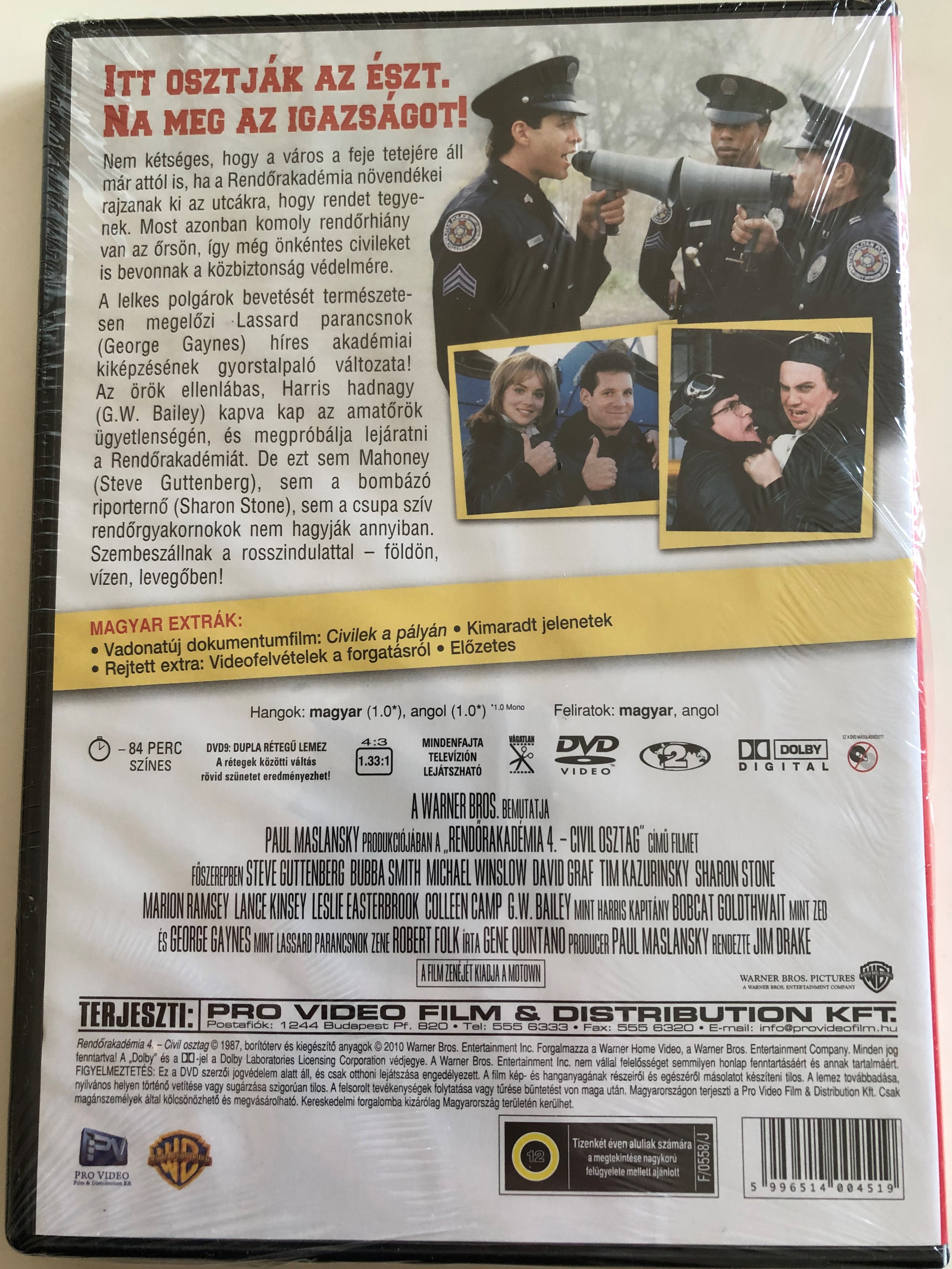 Police Academy 4 - Citizens on Patrol DVD 1984 Rendőrakadémia 4. - Civil  osztag / Directed by Jim Drake / Starring: Steve Guttenberg, Bubba Smith,  Michael Winslow, David Graf - bibleinmylanguage