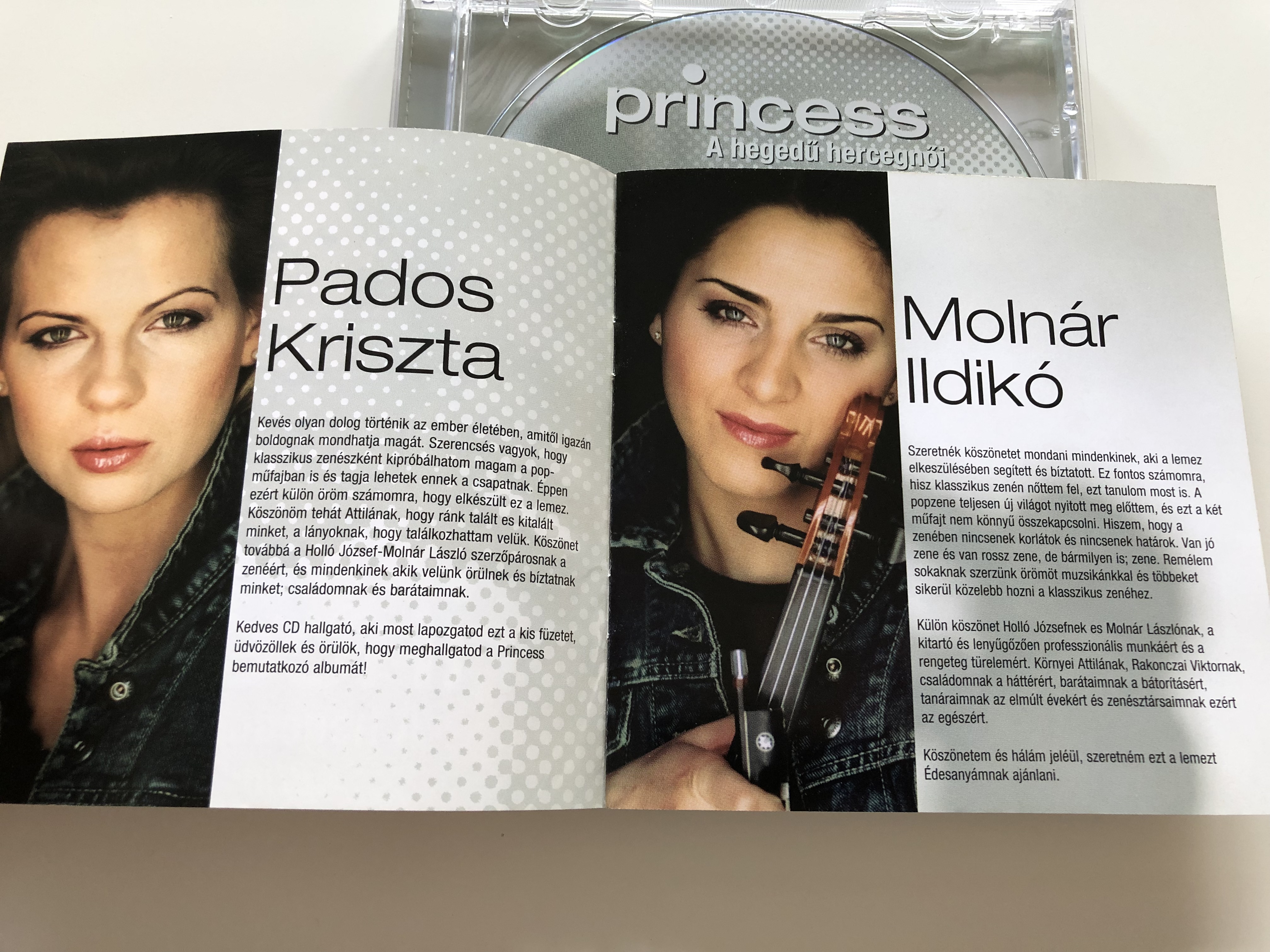 Princess - A hegedű hercegnői - The Princesses of violin / AUDIO CD 2002 /  Made in Hungary / Molnár Ildikó, Pados Krisztina, Sándor Krisztina -  bibleinmylanguage