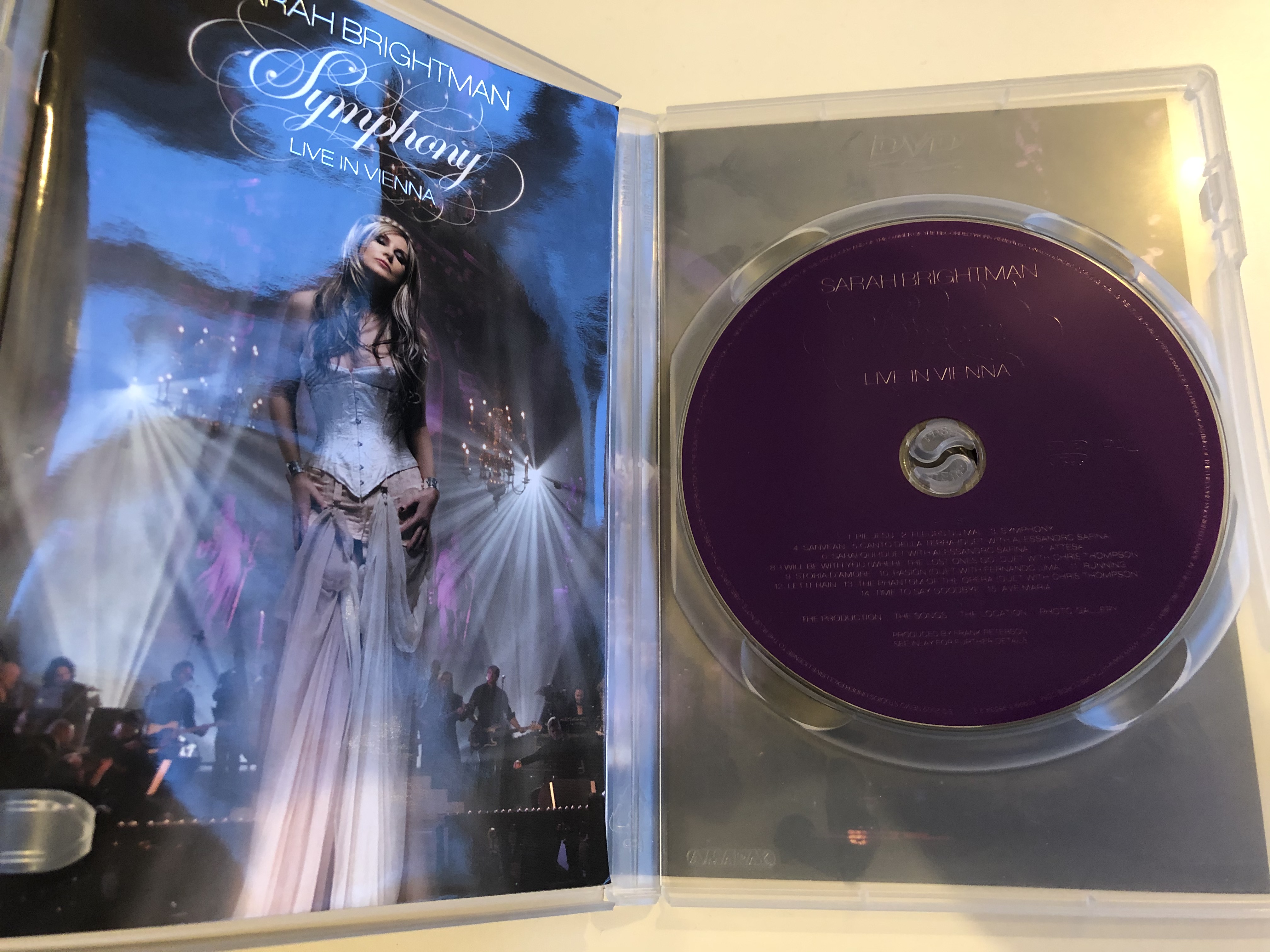 Sarah Brightman Symphony DVD 2009 Live in Vienna / Produced by Frank ...