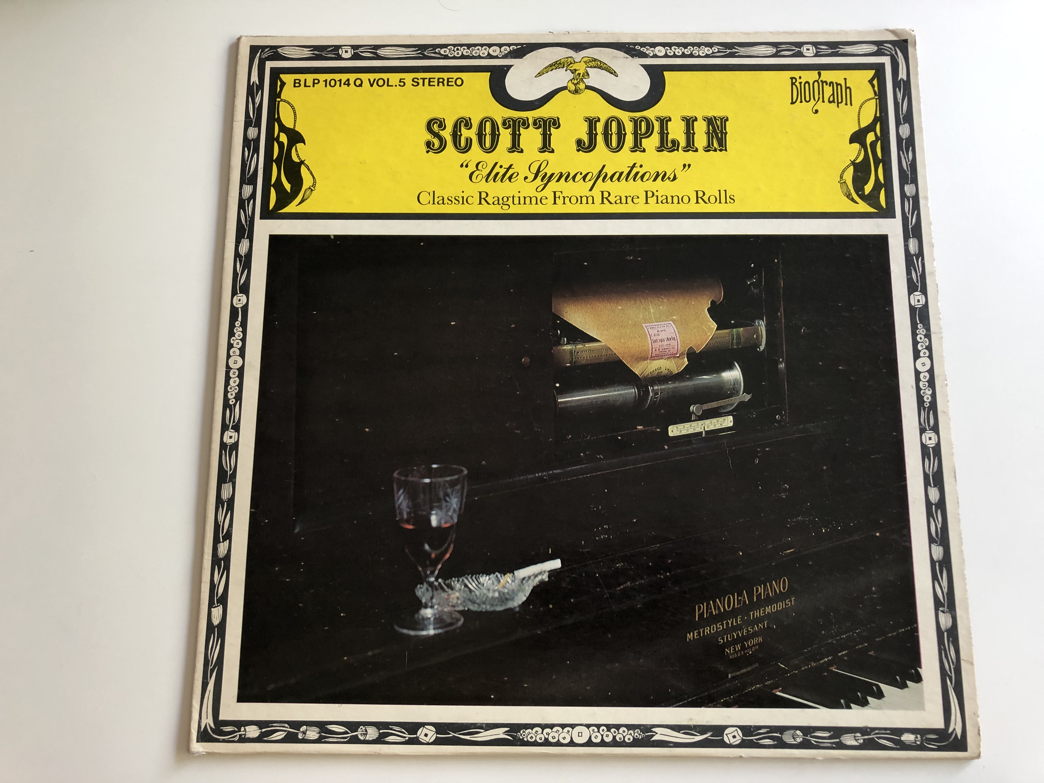Scott Joplin ‎– Elite Syncopations / Classic Ragtime From Rare Piano Rolls  Vol.5 / BIOGRAPH LP STEREO / BLP 1014Q - bibleinmylanguage