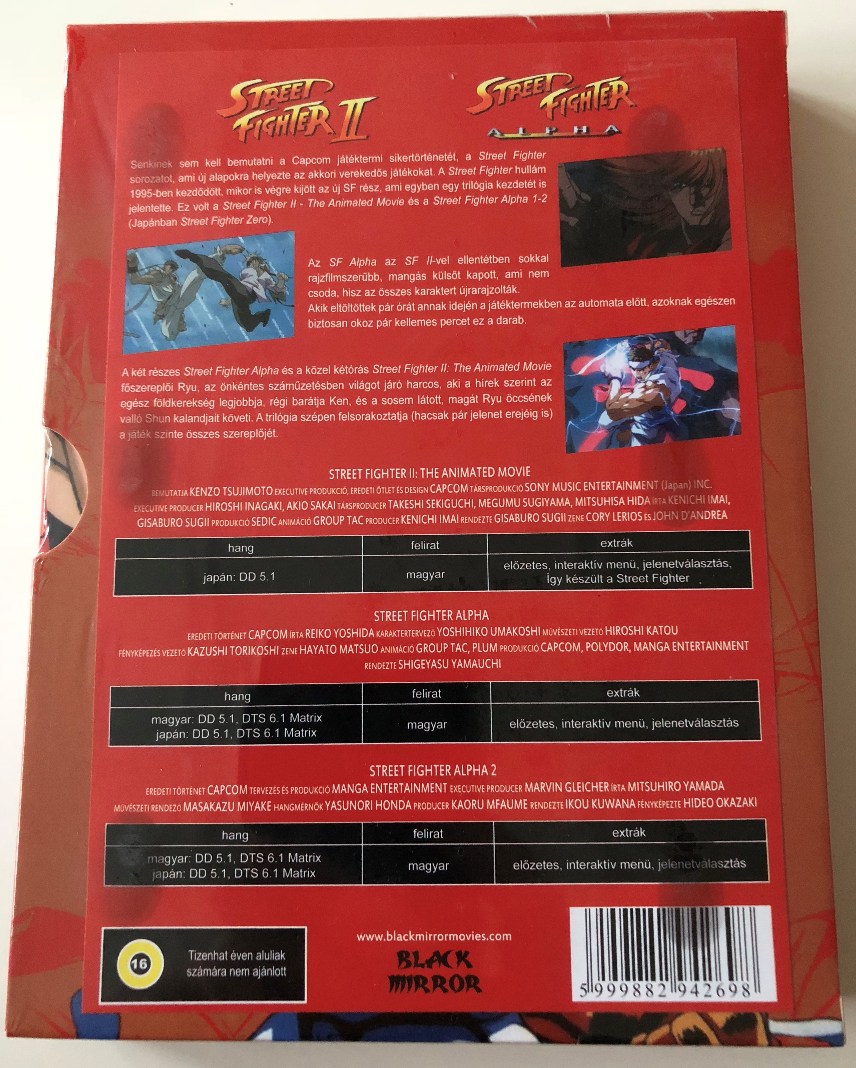 Street Fighter DVD Box 2009 / Street Fighter II: The Animated Movie /  Street Fighter Alpha / Street Fighter Alpha 2 / 3 disc set -  bibleinmylanguage