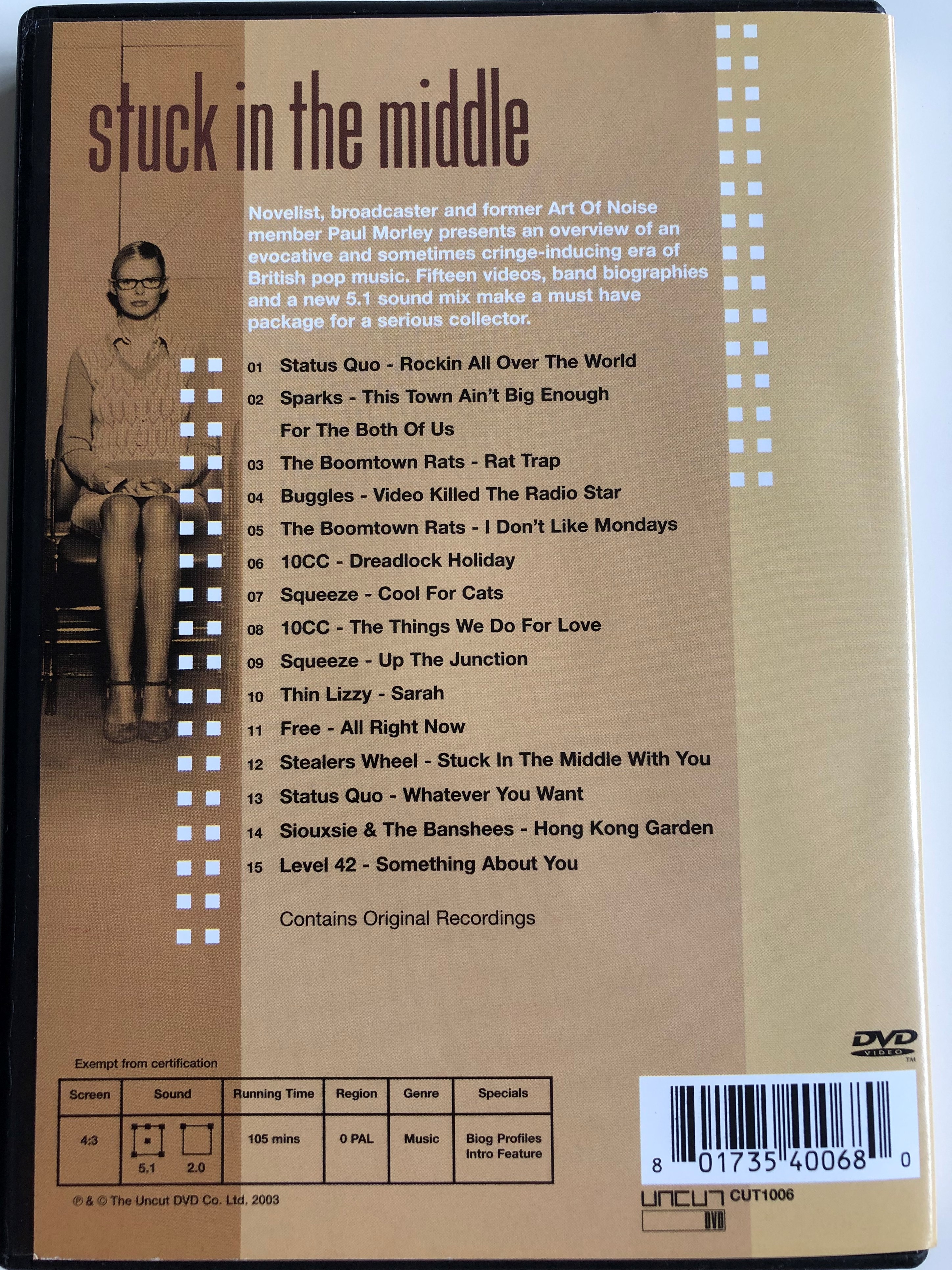 Stuck in the middle / 15 classic 70's videos on DVD / Contains original  recordings / Presented by Paul Morley - bibleinmylanguage