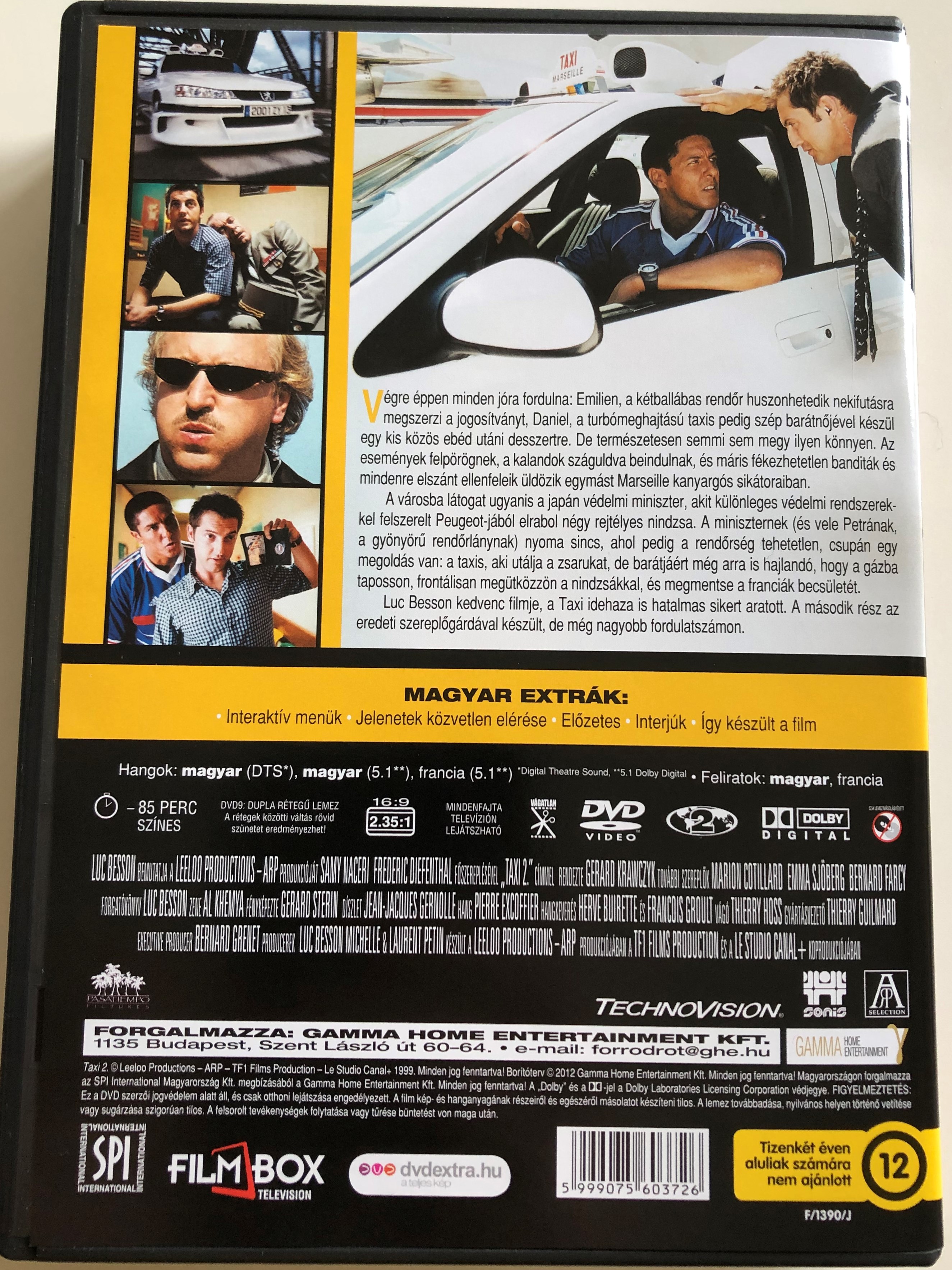Boost Turn down Perth Blackborough Taxi 2 DVD 2000 / Directed by Gerard Krawczyk / Starring: Samy Naceri,  Frederic Diefenthal, Marion Cotillard, Emma Sjöberg - bibleinmylanguage
