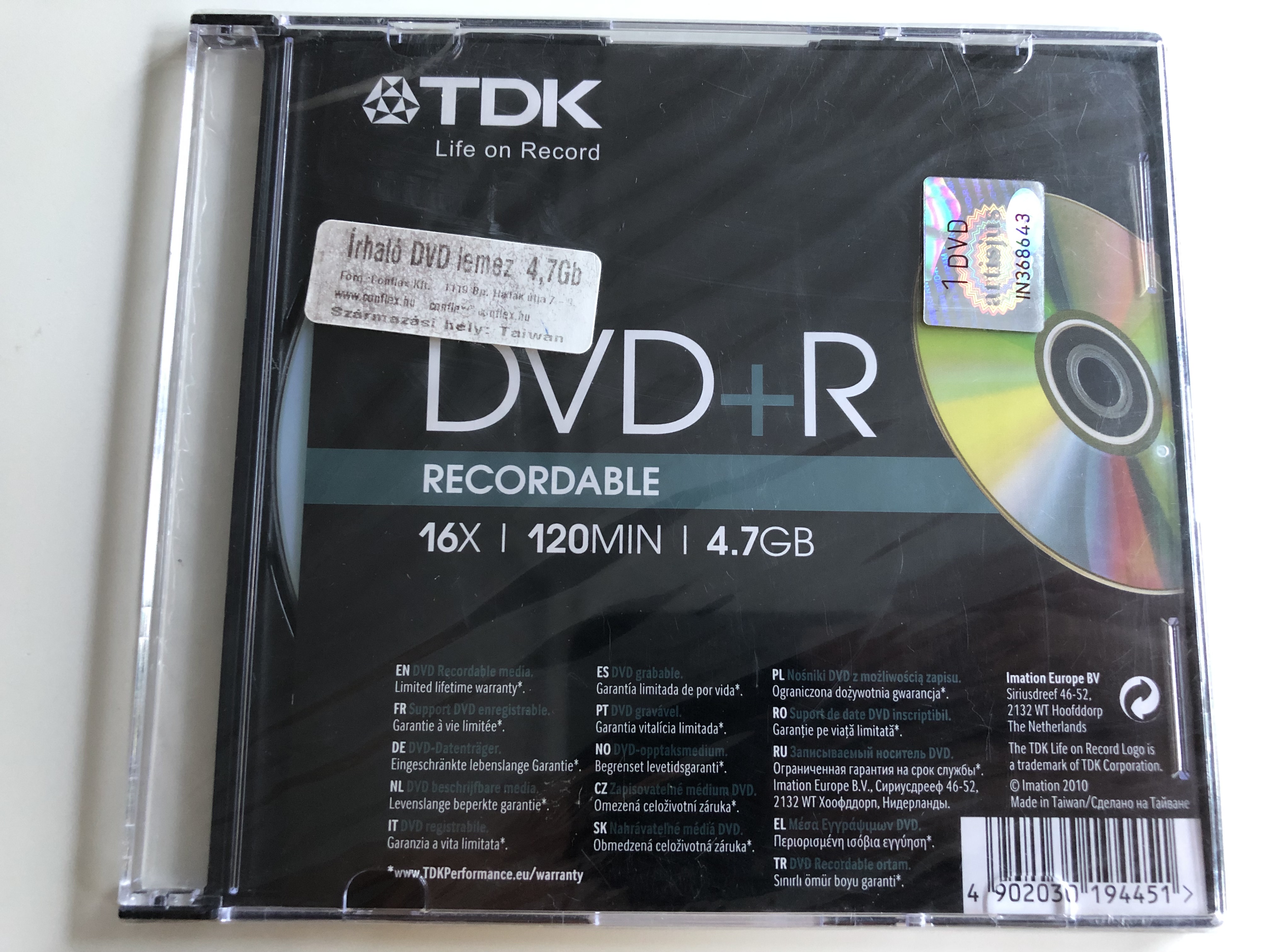 TDK DVD+R Recordable / 16x speed / 4.7 GB - bibleinmylanguage