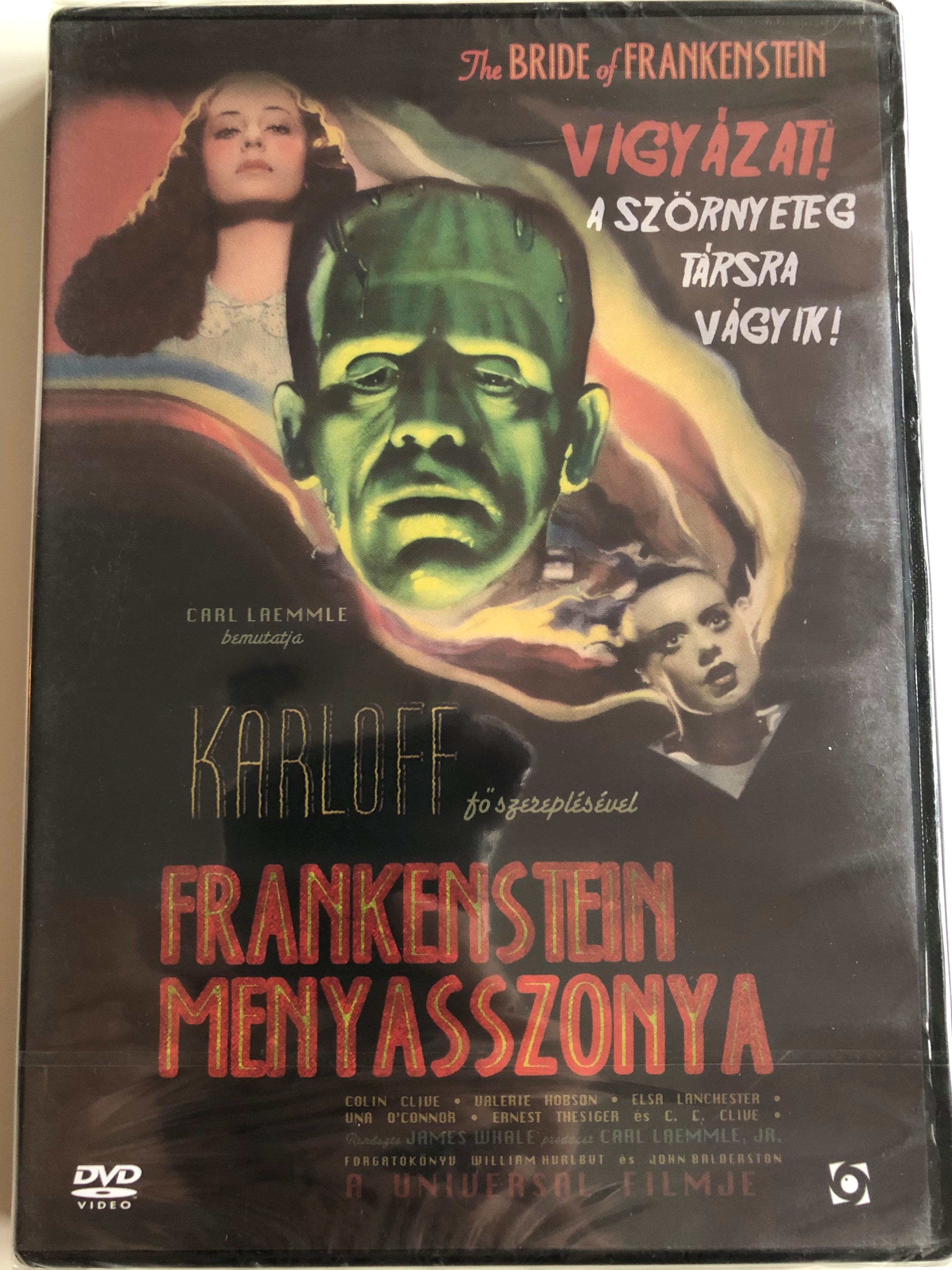 The Bride of Frankenstein DVD 1935 Frankenstein Menyasszonya / Directed by  James Whale / Starring: Boris Karloff, Colin Clive, Valerie Hobson, Elsa  Lanchester - bibleinmylanguage