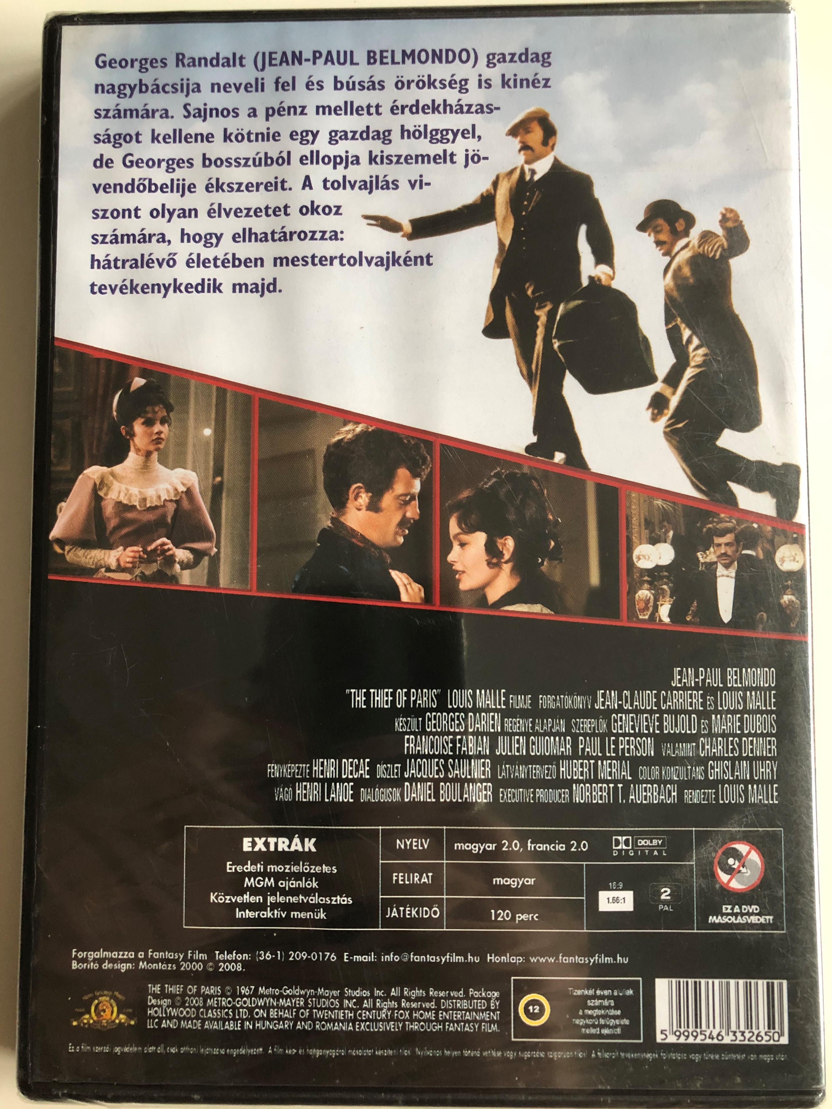The Thief of Paris DVD 1967 A tolvaj (Le voleur) / Directed by Louis Malle  / Starring: Jean-Paul Belmondo, Jean-Paul Belmondo Geneviève Bujold -  bibleinmylanguage