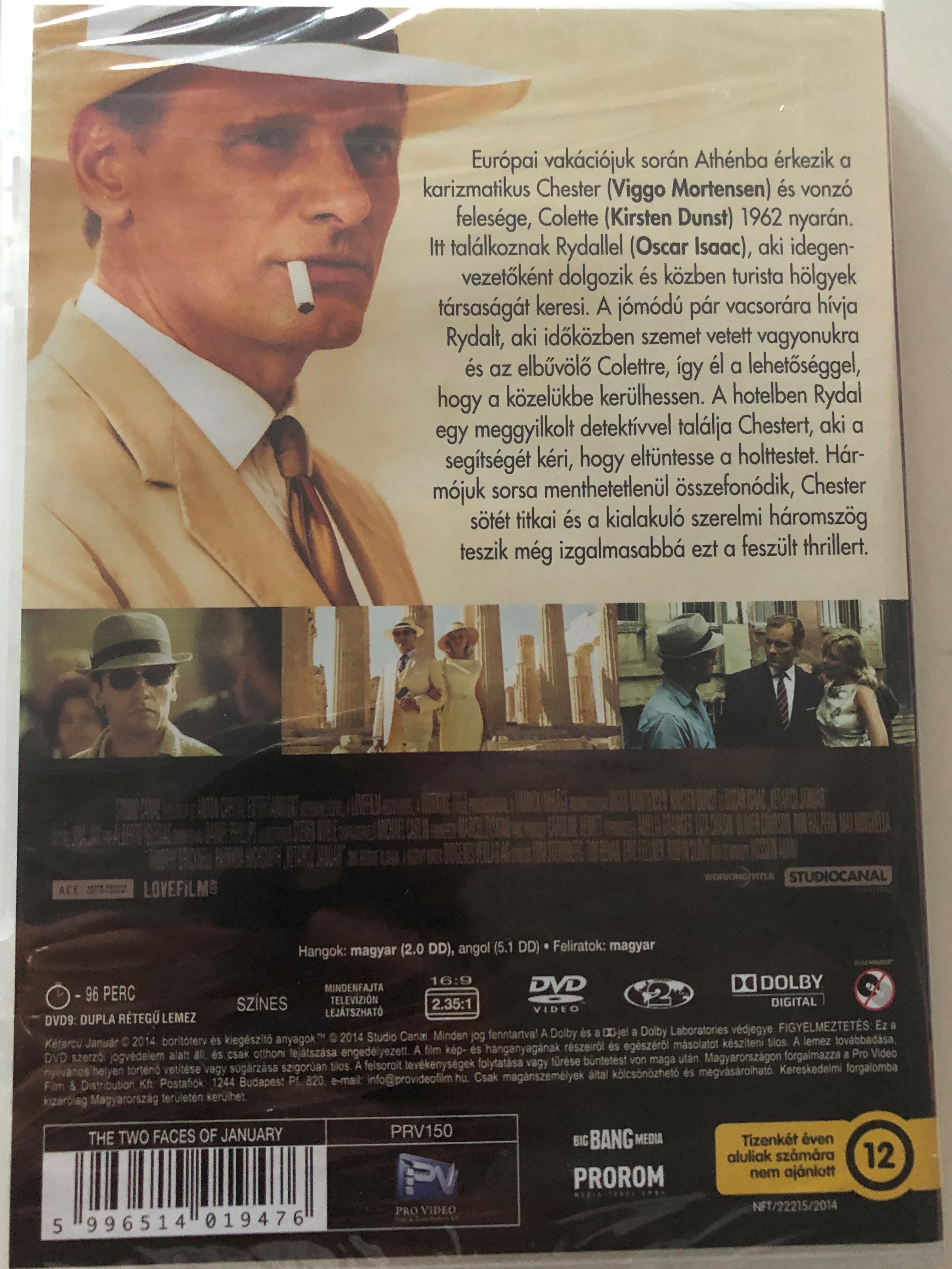 The Two Faces of January DVD 2014 Kétarcú január / Directed by Hossein  Amini / Starring: Viggo Mortensen, Kirsten Dunst, Oscar Isaac -  bibleinmylanguage