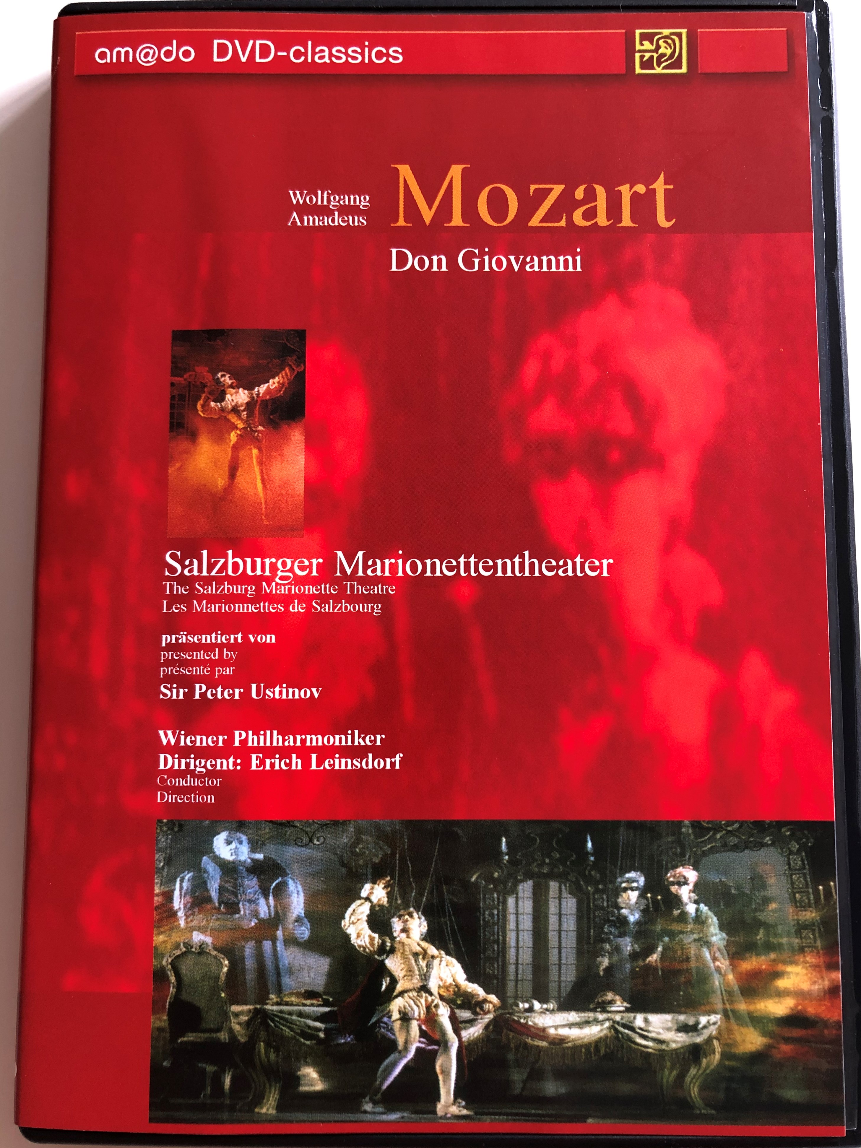 W.A. Mozart: Don Giovanni DVD 2003 / Directed by Georg Wübbolt / Text and  Narration by Sir Peter Ustinov / The Salzburg Marionette Theatre / Wiener  Philharmoniker / Conducted by Erich Leinsdorf - bibleinmylanguage