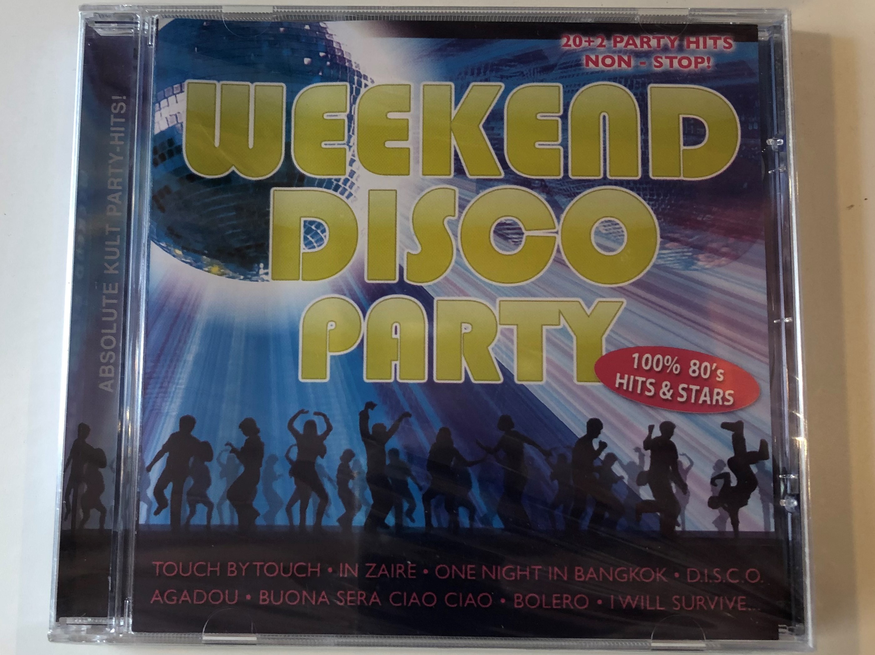Weekend Disco Party / 100& 80's Hits & Stars / Touch By Touch, In Zaire,  One Night In Bangkok, D.I.S.C.O., Agadou, Buona Sera Ciao Ciao, Bolero, I  Will Survive... / Hargent Media