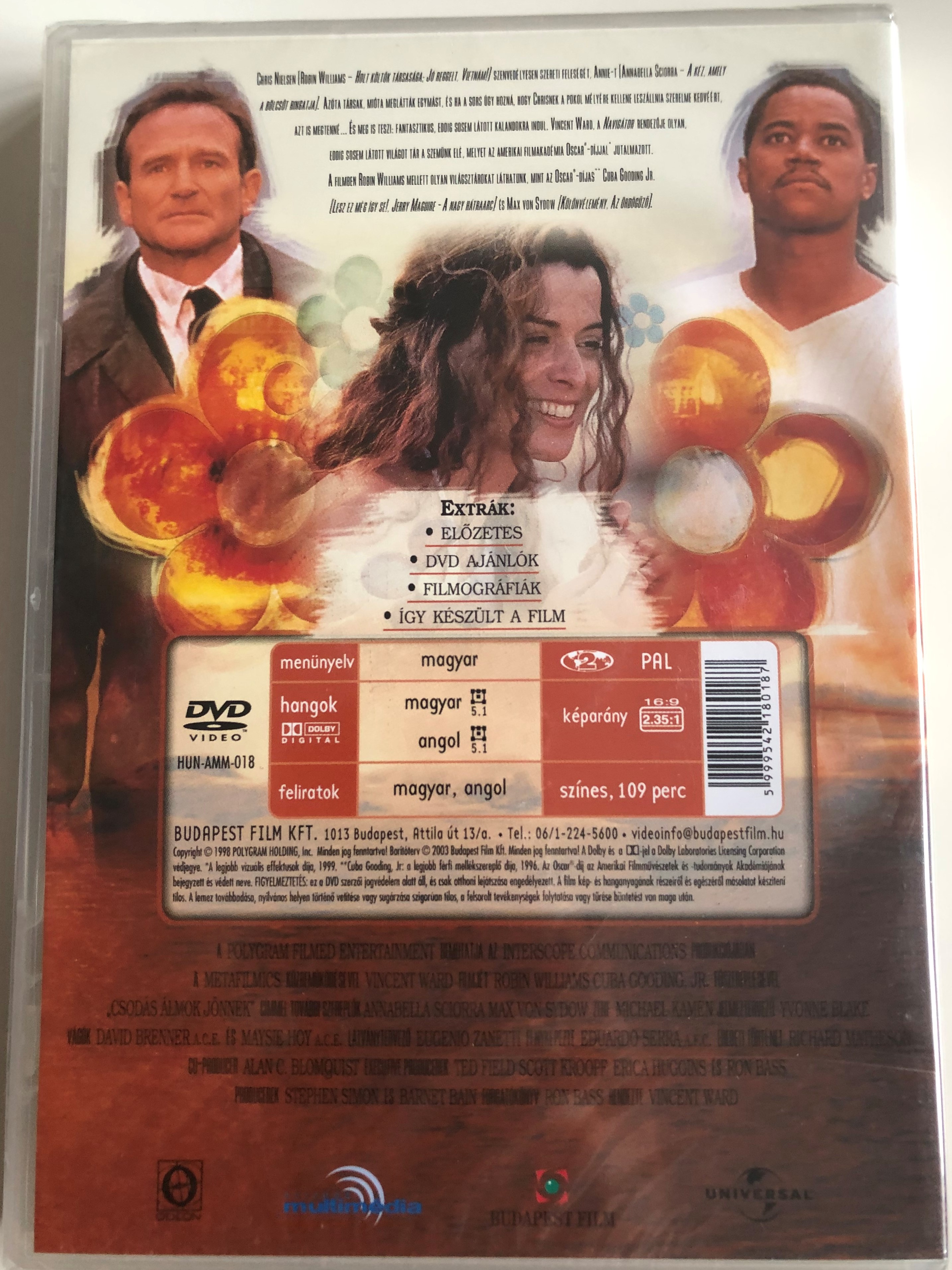 What Dreams May Come DVD 1998 Csodás álmok Jönnek / Directed by Vincent  Ward / Starring: Robin Williams, Cuba Gooding, Jr., Annabella Sciorra -  bibleinmylanguage