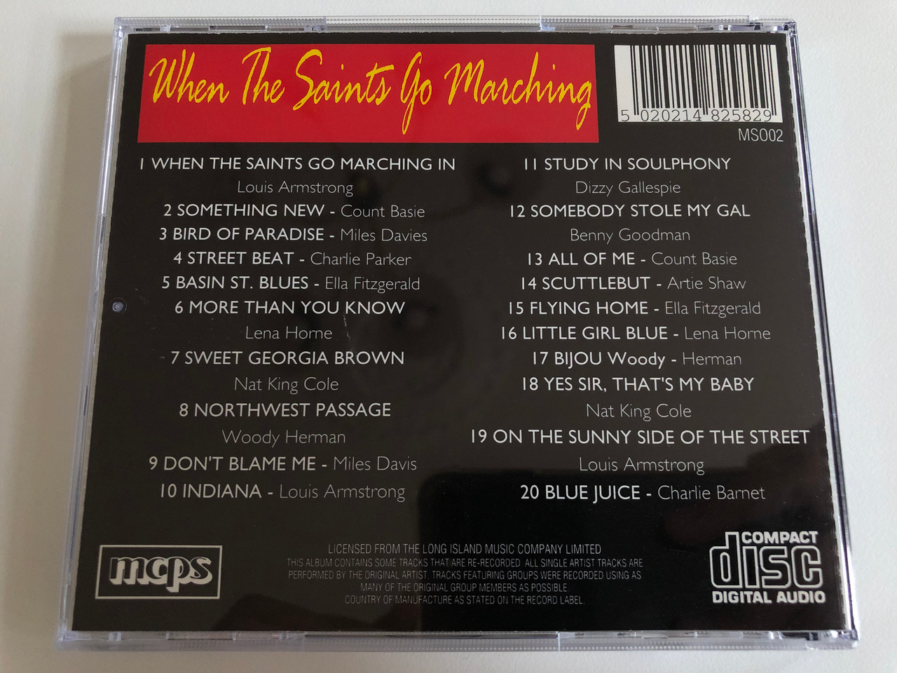 https://cdn10.bigcommerce.com/s-62bdpkt7pb/products/0/images/187176/When_The_Saints_Go_Marching_-_Volume_2_20_Fabulous_Tracks_Bird_Of_Paradise_Sweet_Georgia_Brown_Indiana_All_Of_Me_Flying_Home_Little_Girl_Blue_YesSirThats_My_Baby_On_the_Sunny_Sid_4__83970.1628744096.1280.1280.JPG?c=2&_gl=1*u972xb*_ga*MjA2NTIxMjE2MC4xNTkwNTEyNTMy*_ga_WS2VZYPC6G*MTYyODc0Mzc3MS4yOS4wLjE2Mjg3NDM3NzEuNjA.