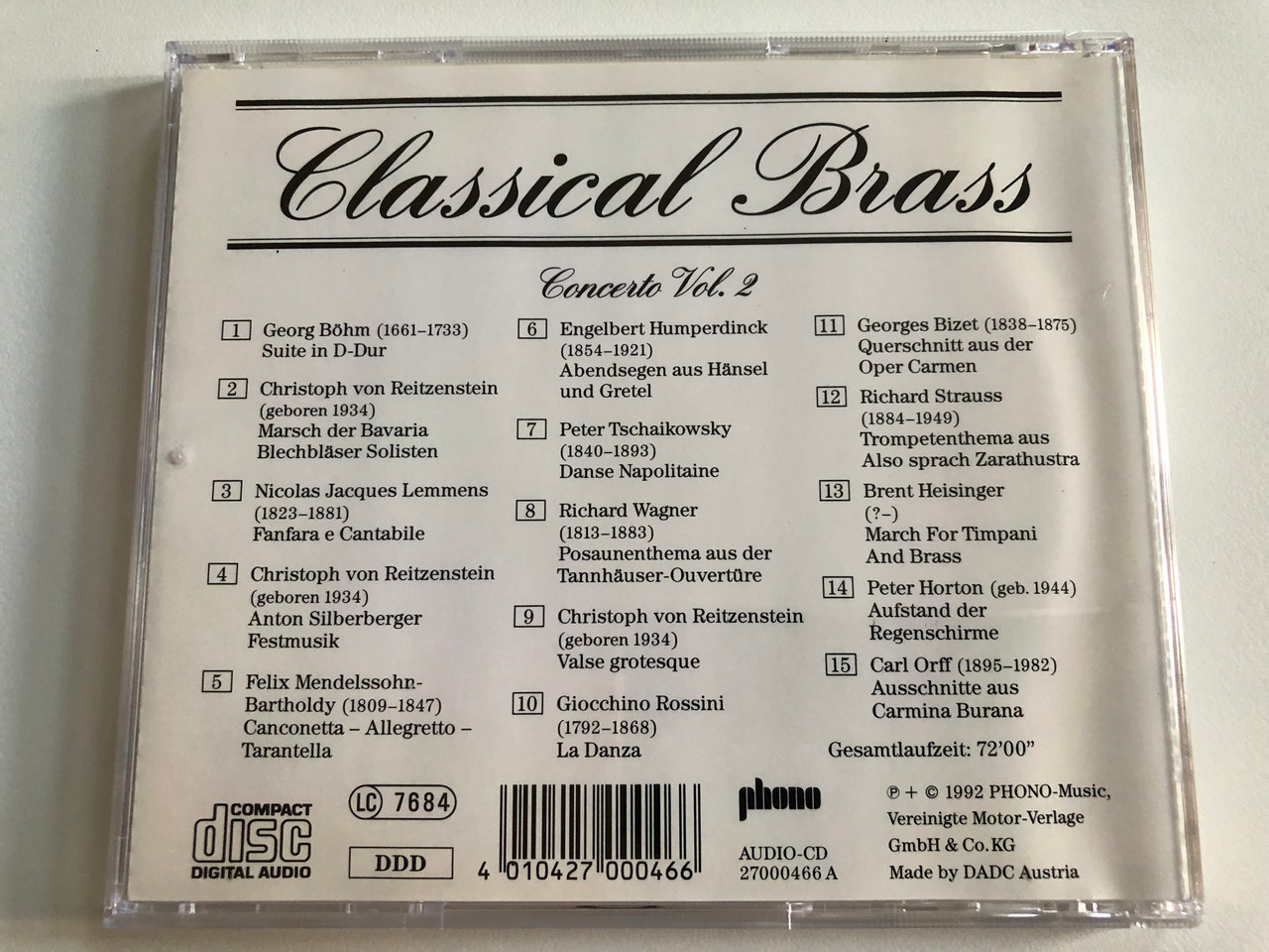https://cdn10.bigcommerce.com/s-62bdpkt7pb/products/0/images/188432/Classical_Brass_-_Concerto_Volume_2_-_Bavaria_Blechblasersolisten_Munchen_Leitung_Gerd_Lapf_Phono_Music_Audio_CD_1992_27000466_A_8__97925.1629471895.1280.1280.JPG?c=2&_gl=1*1rk9ddv*_ga*MjA2NTIxMjE2MC4xNTkwNTEyNTMy*_ga_WS2VZYPC6G*MTYyOTQ2MzgxOC40MC4xLjE2Mjk0NzE5MzIuNjA.