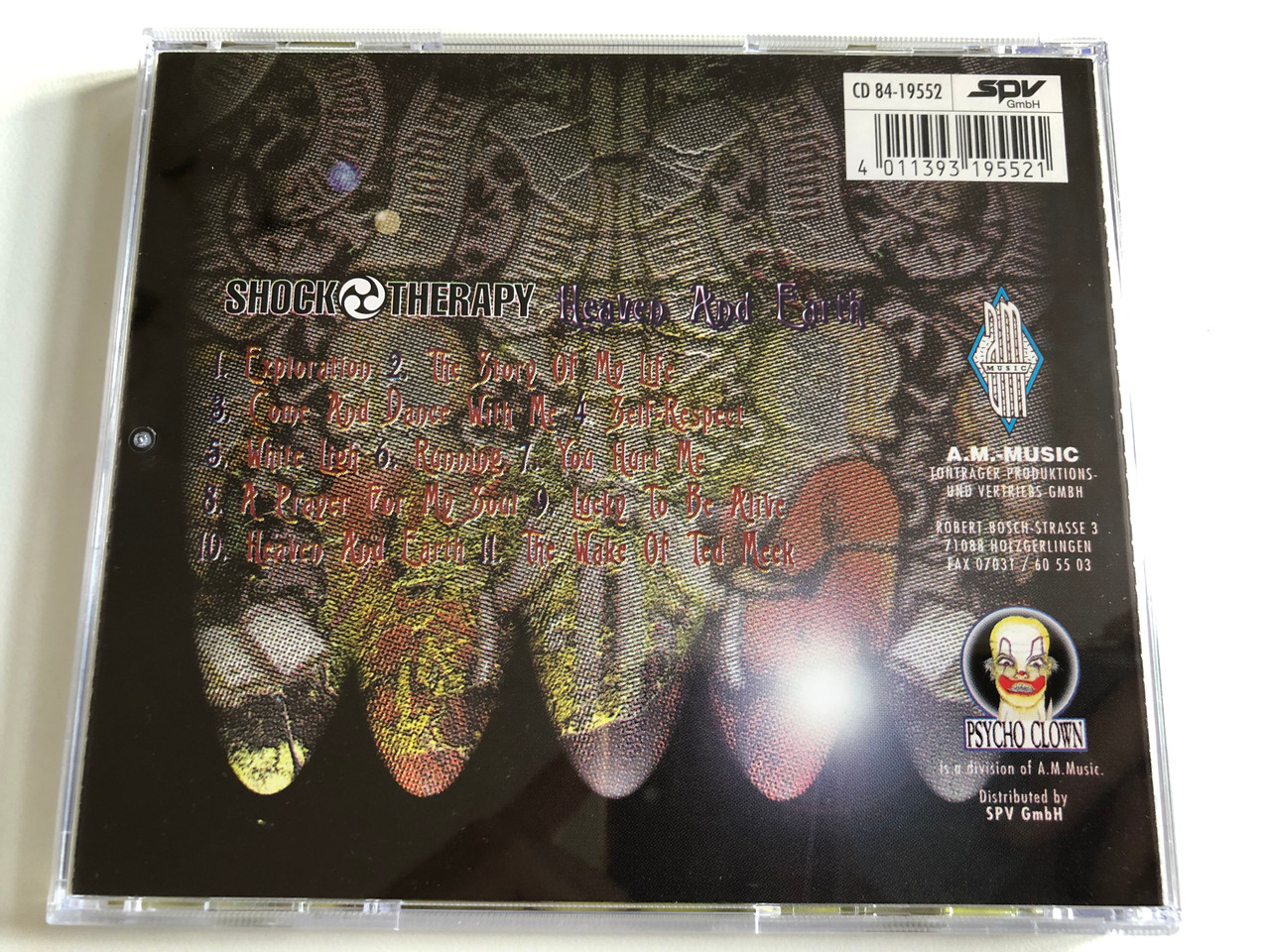 https://cdn10.bigcommerce.com/s-62bdpkt7pb/products/0/images/189155/Shock_Therapy_Heaven_And_Earth_Psycho_Clown_Audio_CD_CD_004_6__06063.1629961449.1280.1280.JPG?c=2&_gl=1*1u1olmk*_ga*MjA2NTIxMjE2MC4xNTkwNTEyNTMy*_ga_WS2VZYPC6G*MTYyOTk1NDA0My40Ni4xLjE2Mjk5NjE0NDcuNjA.