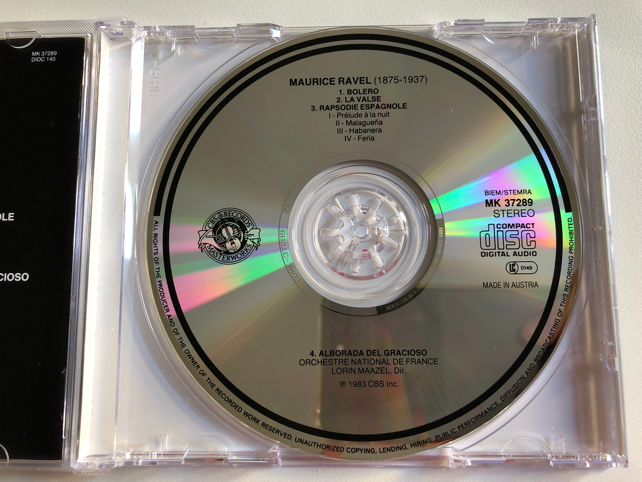 https://cdn10.bigcommerce.com/s-62bdpkt7pb/products/0/images/195639/Ravel_Bolro_-_La_valse_Rapsodie_Espagnole_Alborada_Del_Gracioso_Lorin_Maazel_Orchestre_National_De_France_CBS_Masterworks_Audio_CD_Stereo_MK_37289_3__46334.1634187367.1280.1280.JPG?c=2&_gl=1*15mkk5e*_ga*MjA2NTIxMjE2MC4xNTkwNTEyNTMy*_ga_WS2VZYPC6G*MTYzNDE4MzI0OC4xMjYuMS4xNjM0MTg3MTgzLjIy
