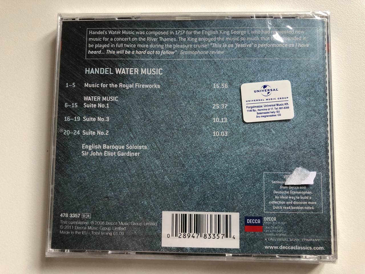 https://cdn10.bigcommerce.com/s-62bdpkt7pb/products/0/images/196329/Handel_Water_Music_Fireworks_Music_English_Baroque_Soloists_Sir_John_Eliot_Gardiner_Virtuoso_Decca_Audio_CD_2011_478_3357_2__49540.1634667372.1280.1280.JPG?c=2&_gl=1*1wkbad1*_ga*MjA2NTIxMjE2MC4xNTkwNTEyNTMy*_ga_WS2VZYPC6G*MTYzNDY1NzY0NS4xMzIuMS4xNjM0NjY3MjAyLjEx