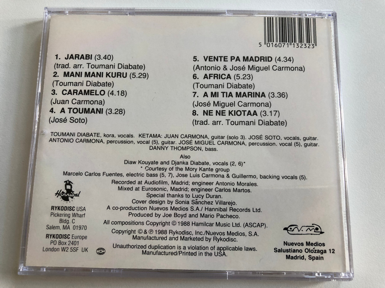 https://cdn10.bigcommerce.com/s-62bdpkt7pb/products/0/images/196697/Songhai_-_Ketama_Toumani_Diabate_Danny_Thompson_Hannibal_Records_Audio_CD_1998_HNCD_1323_4__86028.1634912785.1280.1280.JPG?c=2&_gl=1*19rvmid*_ga*MjA2NTIxMjE2MC4xNTkwNTEyNTMy*_ga_WS2VZYPC6G*MTYzNDkwOTU4OC4xMzcuMS4xNjM0OTEyNDkzLjc.