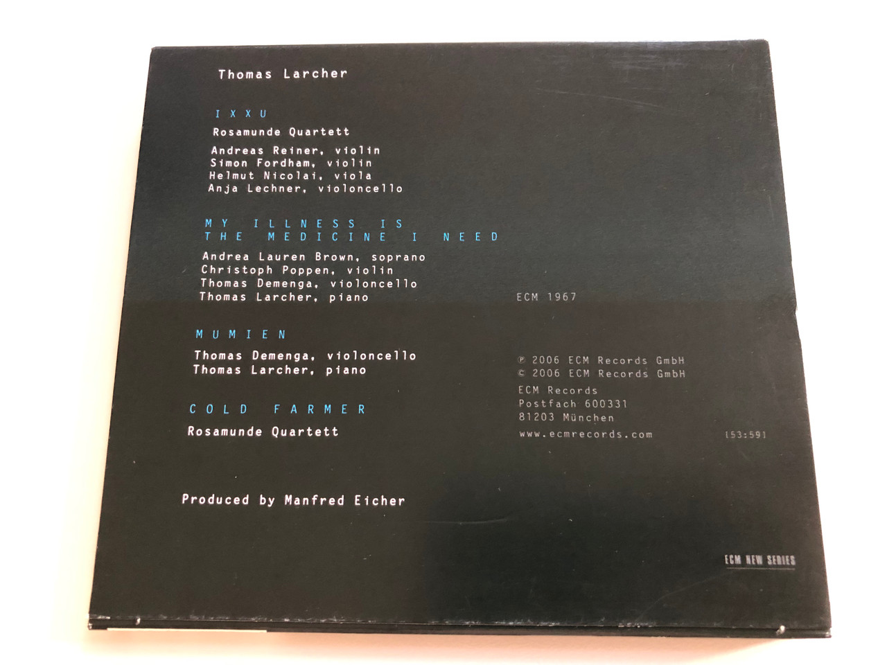https://cdn10.bigcommerce.com/s-62bdpkt7pb/products/0/images/197361/Thomas_Larcher_-_Rosamunde_Quartett_IXXU_ECM_Records_Audio_CD_2006_ECM_1967_3__55510.1635432280.1280.1280.JPG?c=2&_gl=1*1hjmk9r*_ga*MjA2NTIxMjE2MC4xNTkwNTEyNTMy*_ga_WS2VZYPC6G*MTYzNTQyOTM4MS4xNDUuMS4xNjM1NDMyMTM4LjM5