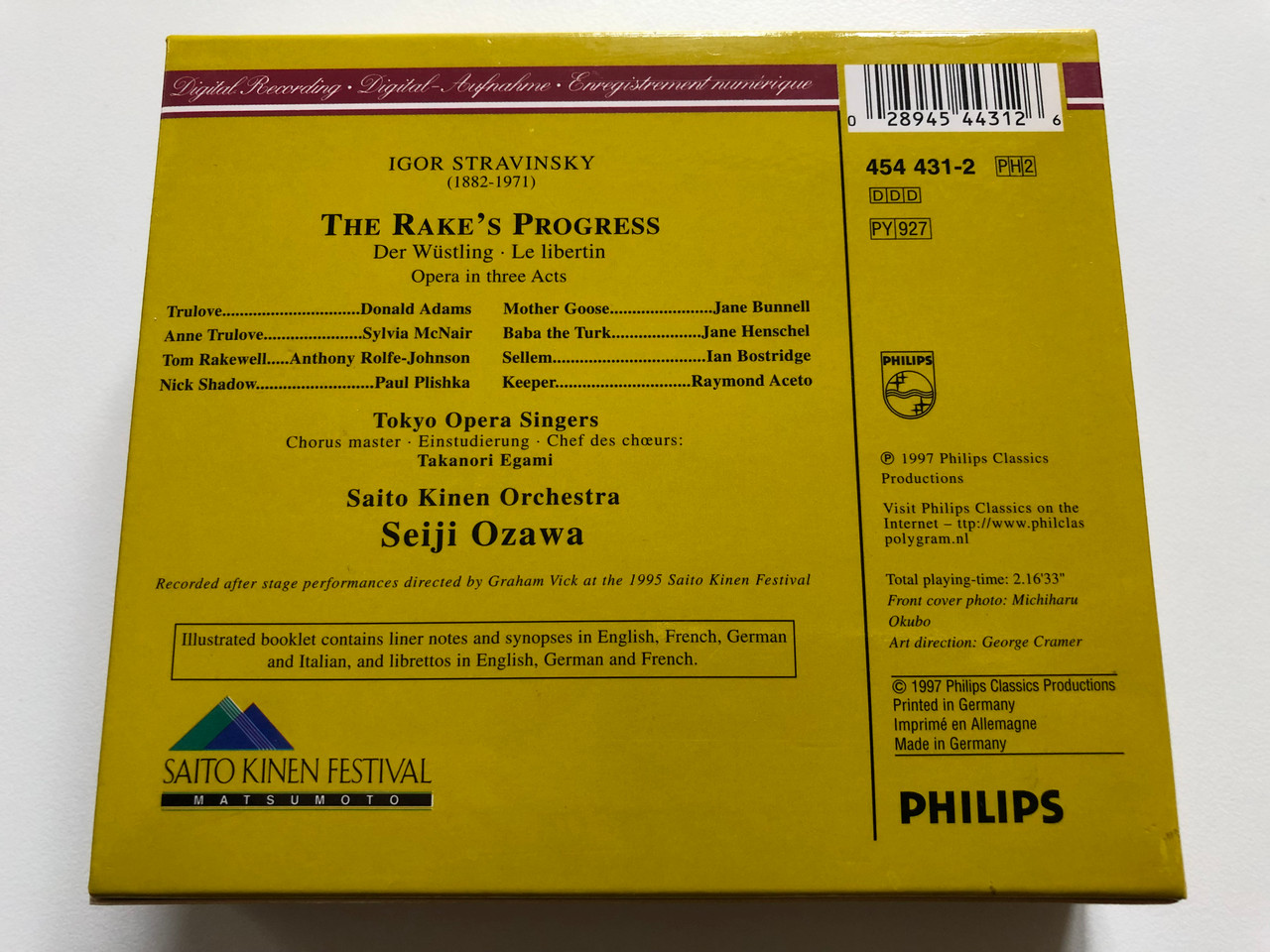 https://cdn10.bigcommerce.com/s-62bdpkt7pb/products/0/images/199447/Stravinsky_-_The_Rakes_Progress_-_Sylvia_McNair_Anthony_Rolfe_Johnson_Paul_Plishka_Saito_Kinen_Orchestra_Seiji_Ozawa_Philips_2x_Audio_CD_1997_Stereo_454_431-2_2__42659.1637091804.1280.1280.JPG?c=2&_gl=1*2hzb1x*_ga*MjA2NTIxMjE2MC4xNTkwNTEyNTMy*_ga_WS2VZYPC6G*MTYzNzA3MzE4OC4xNzIuMS4xNjM3MDkxNjY4LjE3