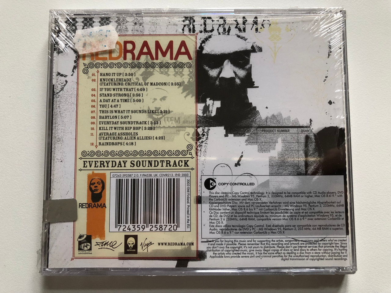 https://cdn10.bigcommerce.com/s-62bdpkt7pb/products/0/images/201488/Redrama_Everyday_Soundtrack_Virgin_Audio_CD_2003_07243_592587_2_0_2__50464.1639123779.1280.1280.JPG?c=2&_gl=1*1a5pom7*_ga*MjA2NTIxMjE2MC4xNTkwNTEyNTMy*_ga_WS2VZYPC6G*MTYzOTEyMzU0NS4yMDguMC4xNjM5MTIzNTQ1LjYw