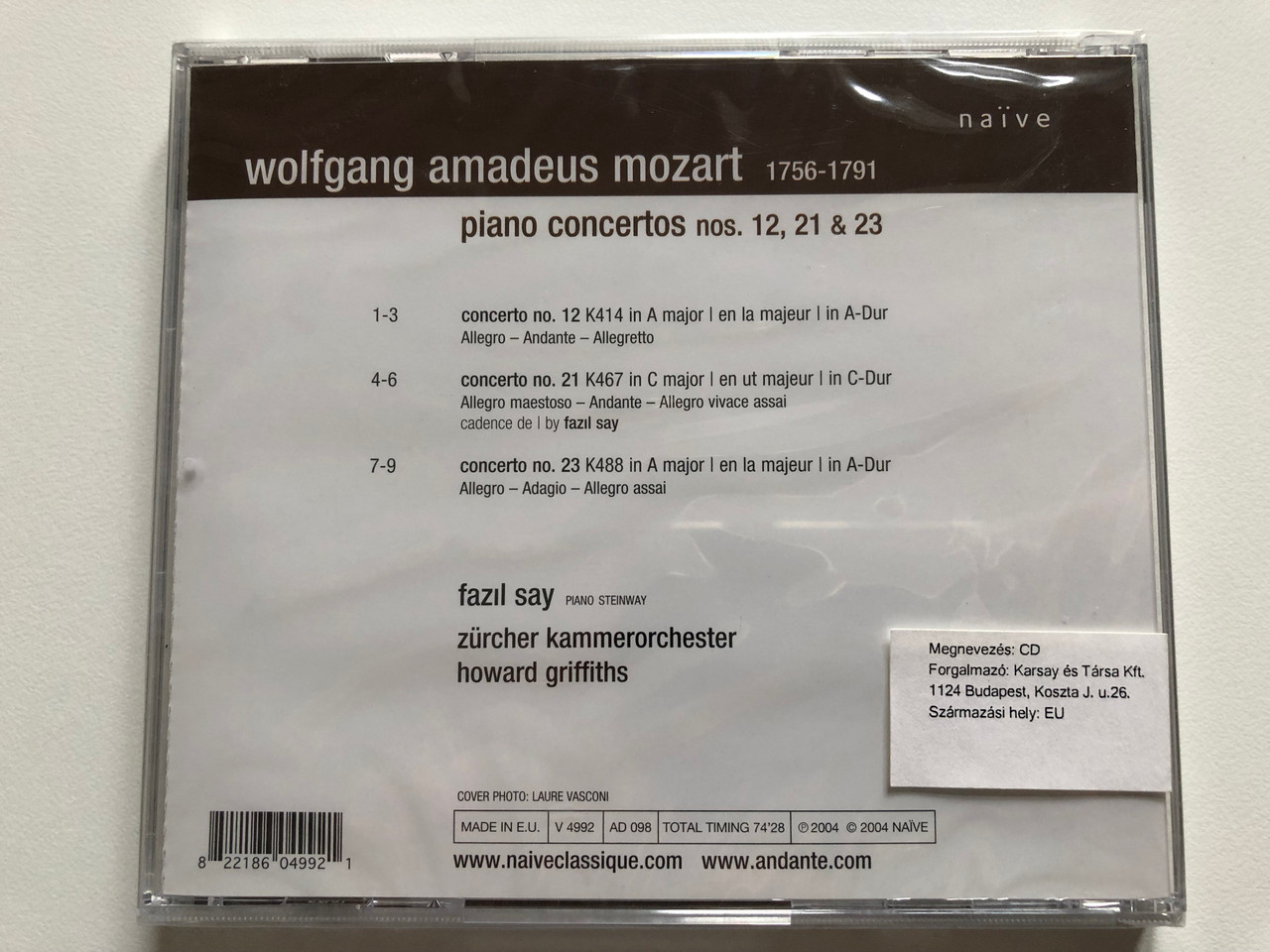 https://cdn10.bigcommerce.com/s-62bdpkt7pb/products/0/images/201520/Fazl_Say_-_Mozart_-_Piano_Concertos_Nos._12_21_23_Zrich_Chamber_Orchester_Howard_Griffiths_Nave_Audio_CD_2004_V_4992_2__36812.1639129850.1280.1280.JPG?c=2&_gl=1*1bm3vvd*_ga*MjA2NTIxMjE2MC4xNTkwNTEyNTMy*_ga_WS2VZYPC6G*MTYzOTEyMzU0NS4yMDguMS4xNjM5MTI5NTczLjUx