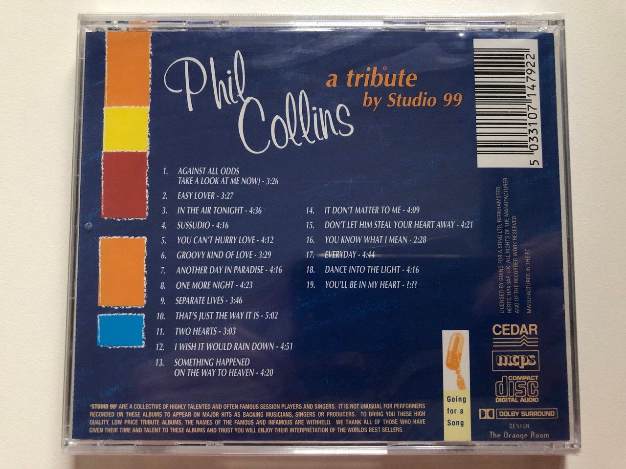 https://cdn10.bigcommerce.com/s-62bdpkt7pb/products/0/images/202049/Phil_Collins_A_Tribute_By_Studio_99_Easy_Lover_In_The_Air_Tonight_You_Cant_Hurry_Love_One_More_Night_I_Wish_It_Would_Rain_Down_more_Going_For_A_Song_Audio_CD_GFS479_2__77370.1639769215.1280.1280.JPG?c=2&_gl=1*1swf6rp*_ga*MjA2NTIxMjE2MC4xNTkwNTEyNTMy*_ga_WS2VZYPC6G*MTYzOTc2MjE4MC4yMjIuMS4xNjM5NzY5MDE1LjE3