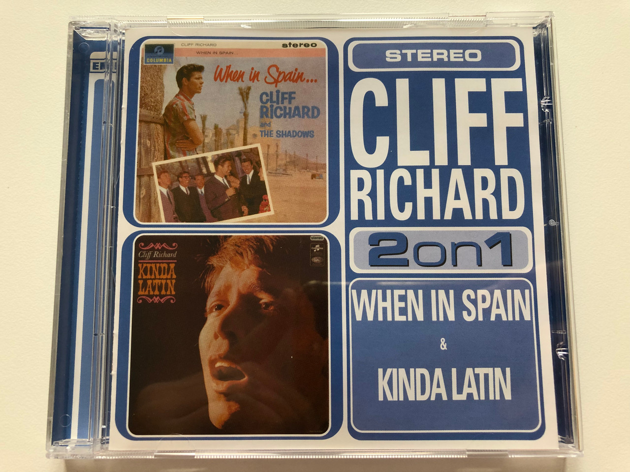 https://cdn10.bigcommerce.com/s-62bdpkt7pb/products/0/images/203430/Cliff_Richard_2on1_-_When_In_Spain_Kinda_Latin_EMI_Audio_CD_2002_Stereo_724354108624_1__75053.1640793709.1280.1280.JPG?c=2&_gl=1*l82ybo*_ga*MjA2NTIxMjE2MC4xNTkwNTEyNTMy*_ga_WS2VZYPC6G*MTY0MDc4NDQ2Mi4yMzguMS4xNjQwNzkzNTc3LjQ0