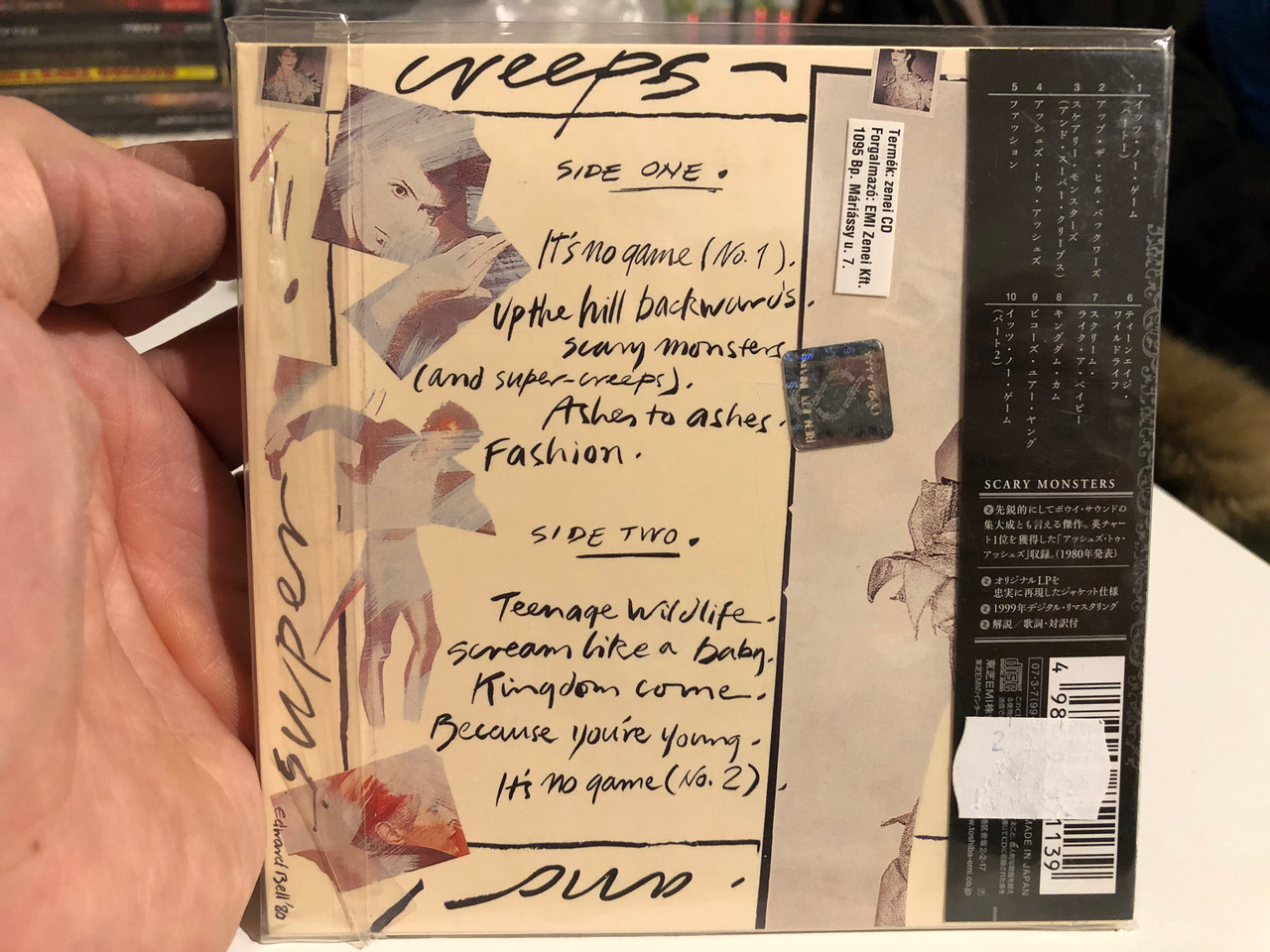 https://cdn10.bigcommerce.com/s-62bdpkt7pb/products/0/images/206752/David_Bowie_Scary_Monsters_13_EMI_Audio_CD_Stereo_TOCP-70153_2__64518.1642104258.1280.1280.JPG?c=2&_gl=1*1hyrqox*_ga*MjA2NTIxMjE2MC4xNTkwNTEyNTMy*_ga_WS2VZYPC6G*MTY0MjA5NjUxOC4yNjIuMS4xNjQyMTA0MDc5LjIy